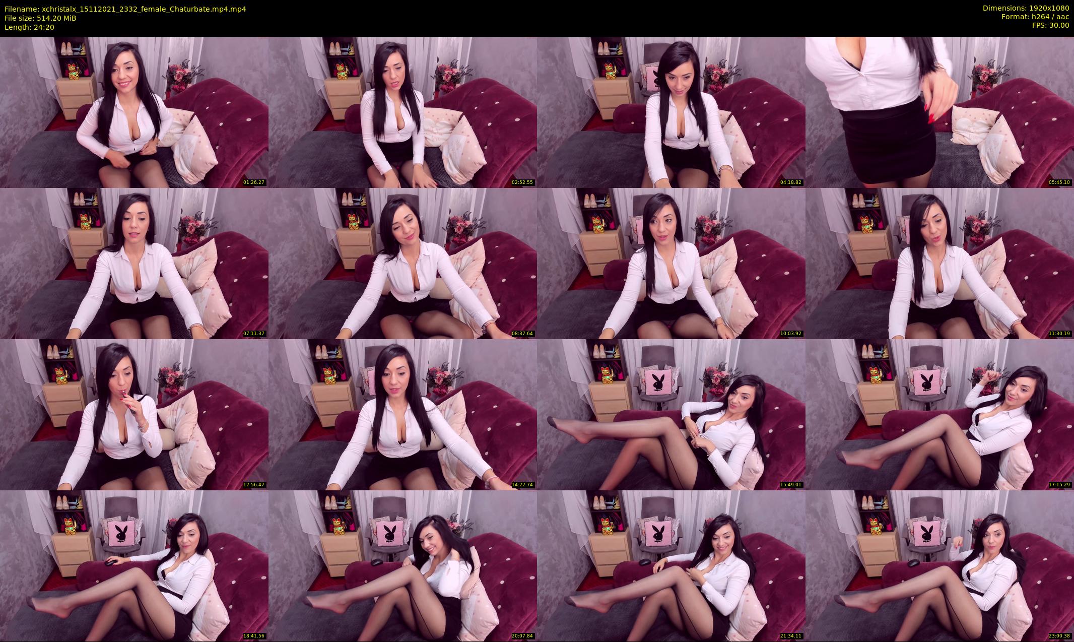 xchristalx — 25 minute Chaturbate female cam show recording, 1080p, Nov 15, 2021