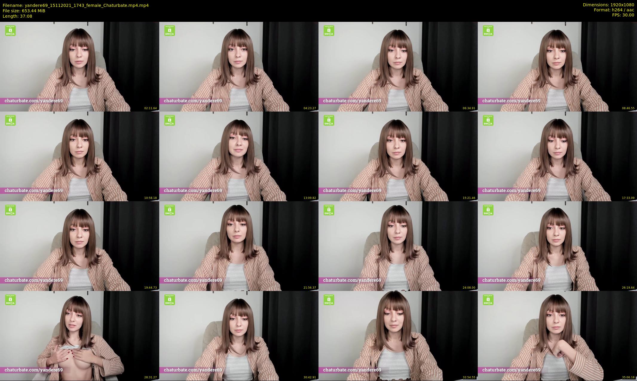 yandere69 — 38 minute Chaturbate female cam show recording, 1080p, Nov 15, 2021