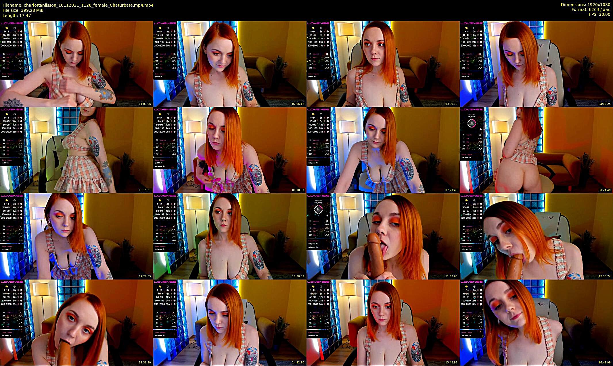 charlottanilsson — 18 minute Chaturbate female cam show recording, 1080p, Nov 16, 2021