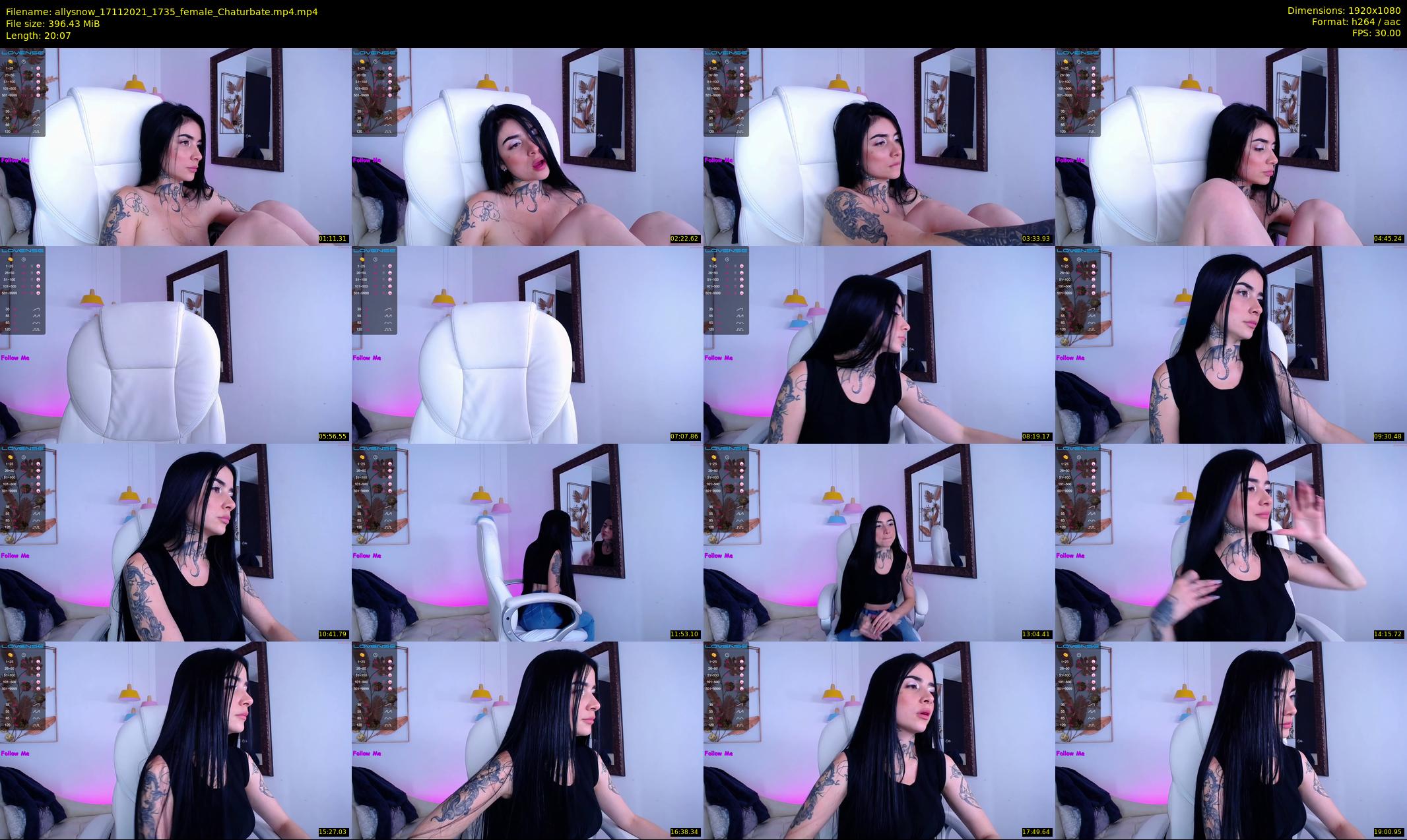 allysnow — 21 minute Chaturbate female cam show recording, 1080p, Nov 17, 2021