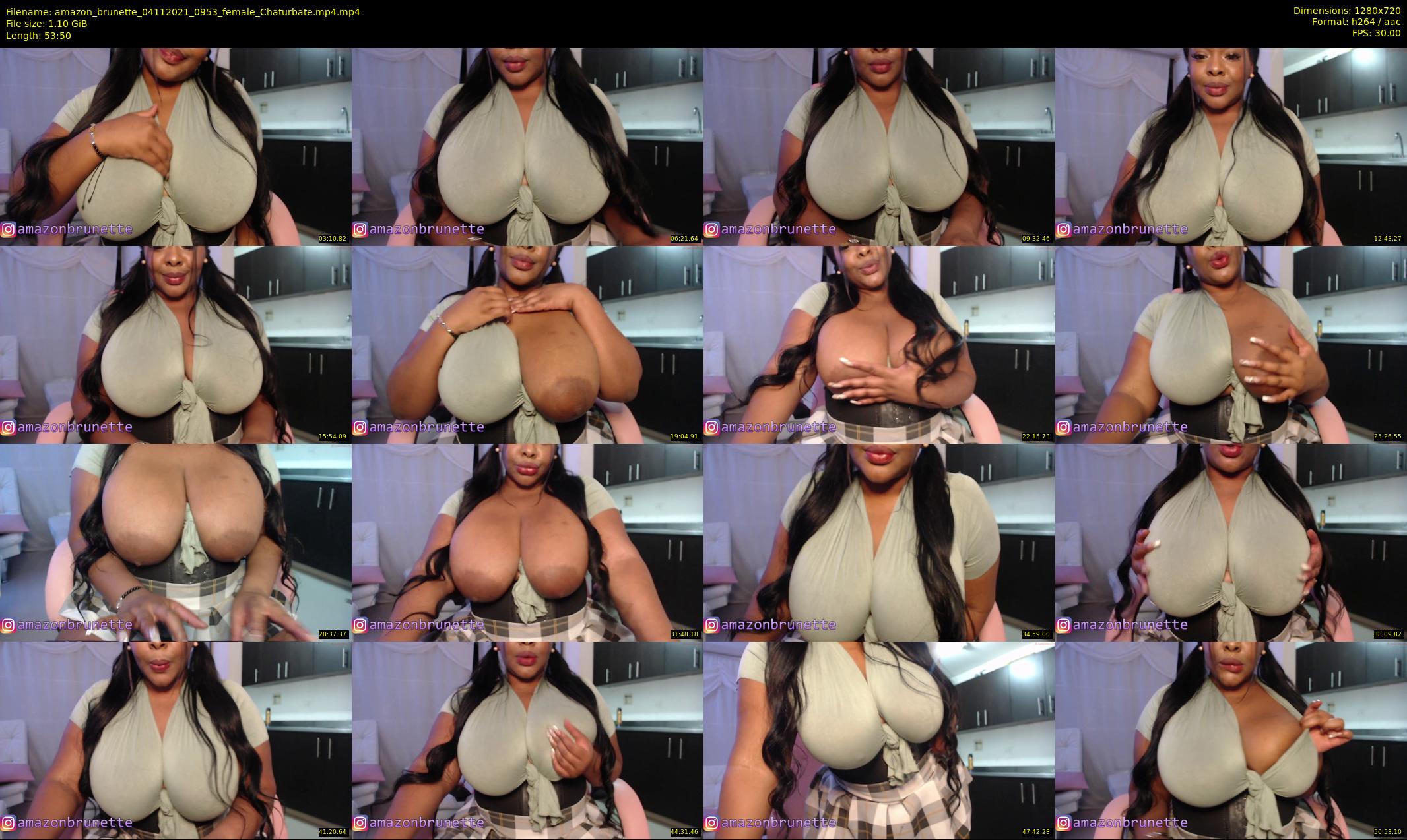 amazon_brunette — 54 minute Chaturbate female cam show recording, 720p, Nov 4, 2021