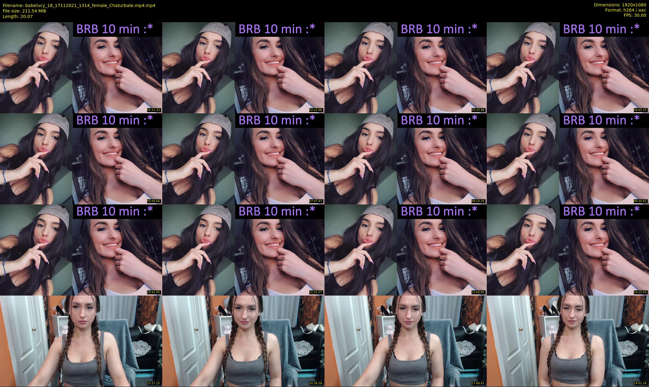 babelucy_18 — 21 minute Chaturbate female cam show recording, 1080p, Nov 17, 2021