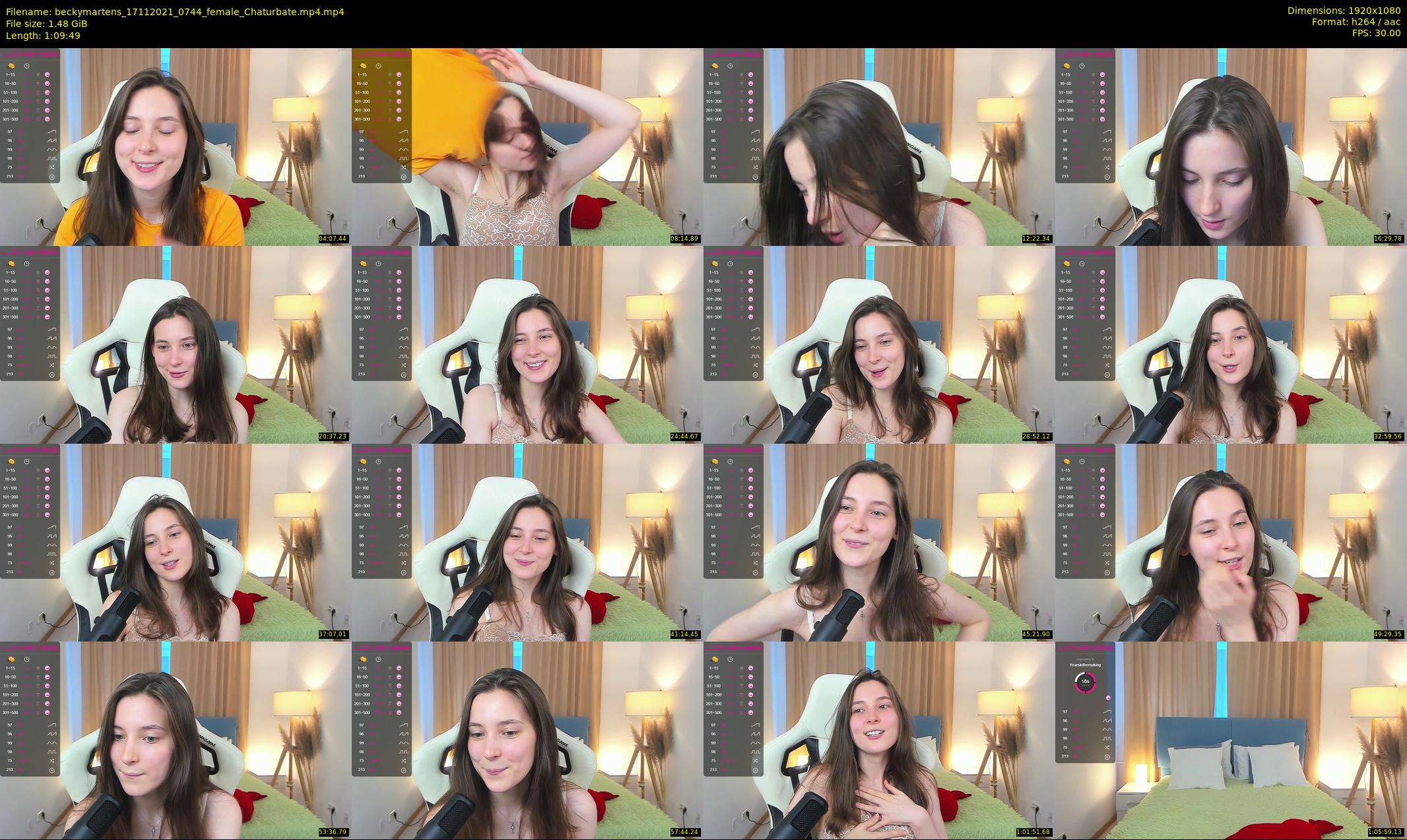 beckymartens — 70 minute Chaturbate female cam show recording, 1080p, Nov 17, 2021
