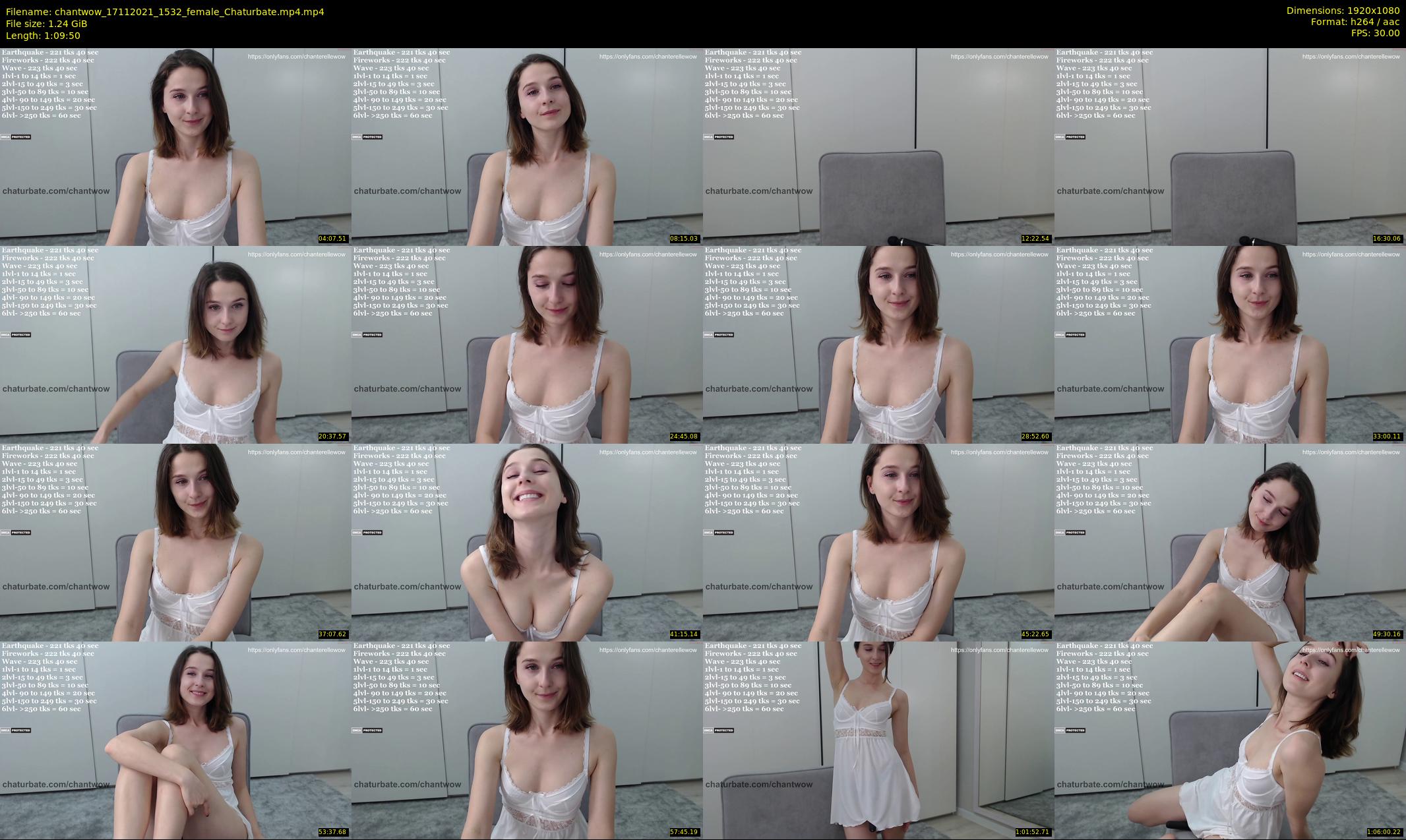 chantwow — 70 minute Chaturbate female cam show recording, 1080p, Nov 17, 2021