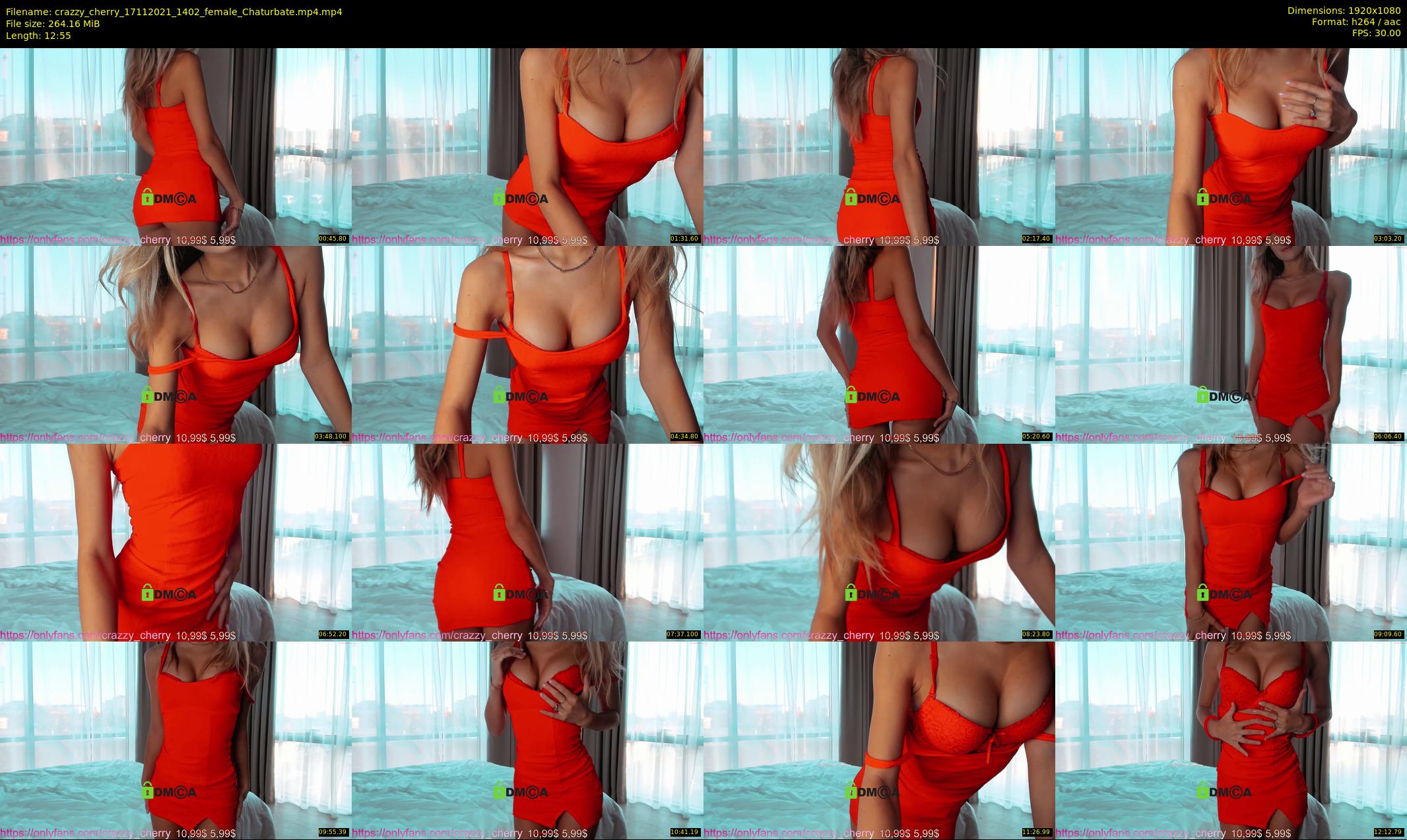 crazzy_cherry — 13 minute Chaturbate female cam show recording, 1080p, Nov 17, 2021