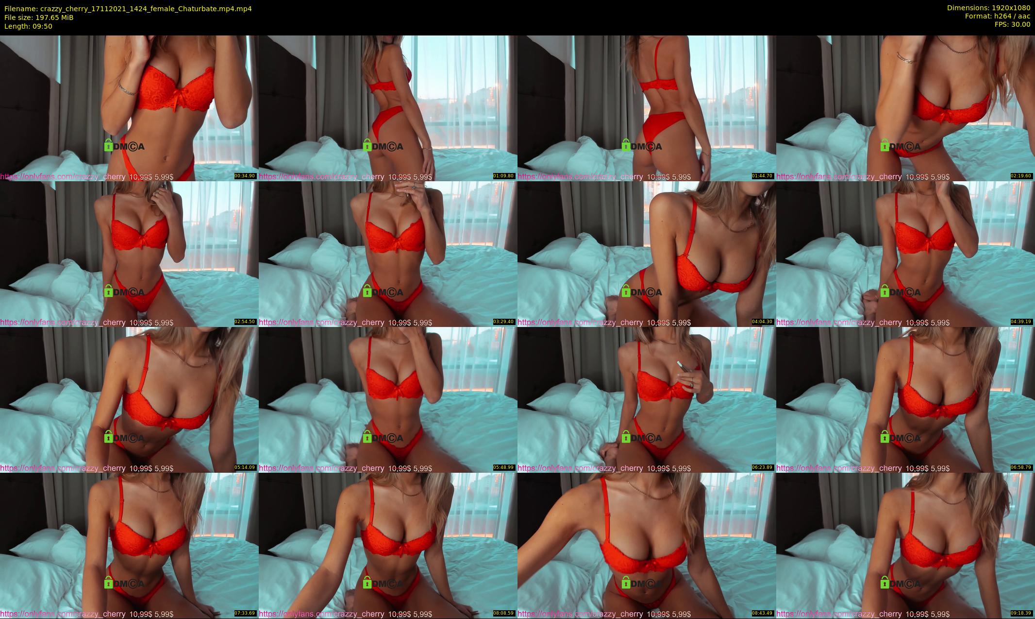 crazzy_cherry — 10 minute Chaturbate female cam show recording, 1080p, Nov 17, 2021