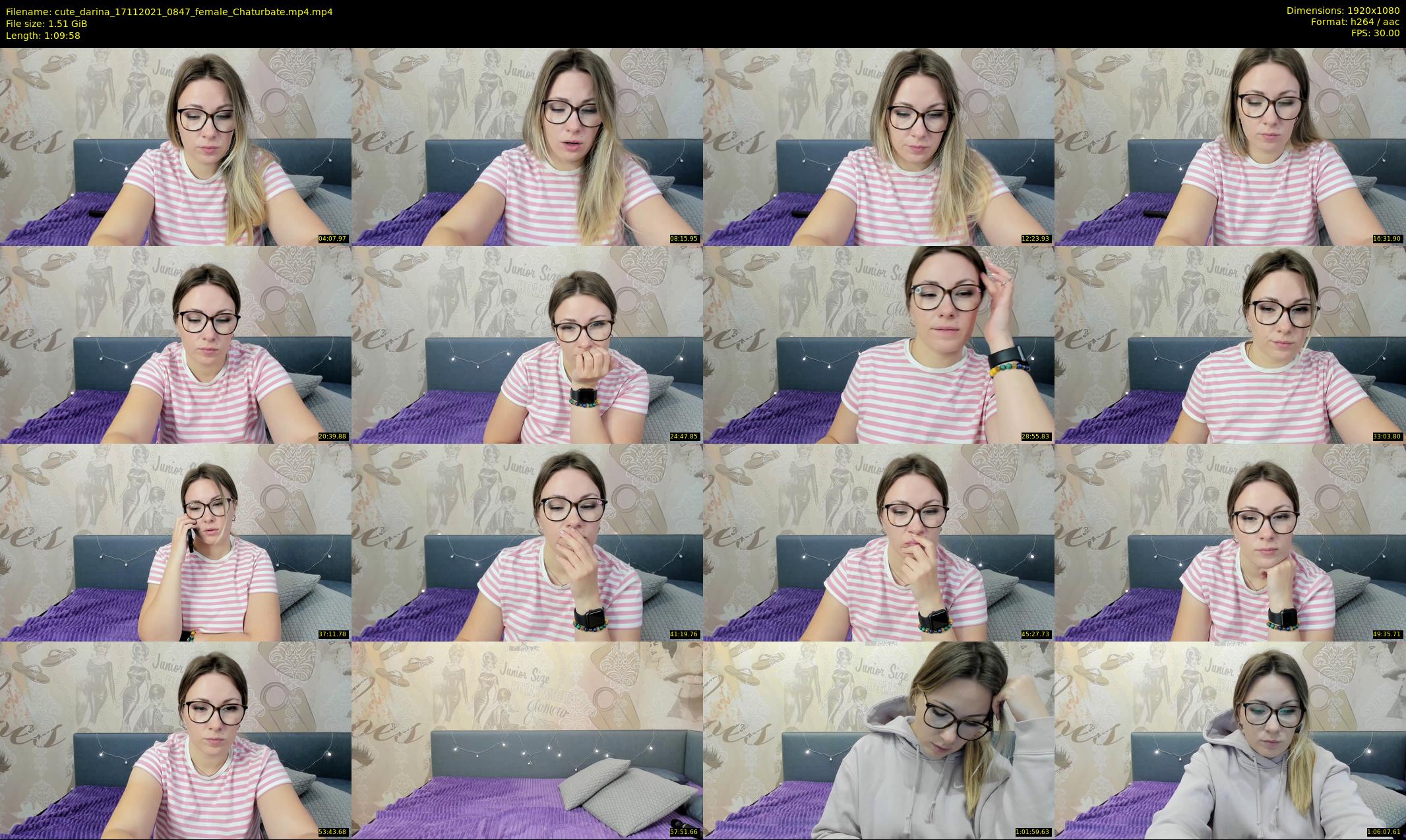 cute_darina — 70 minute Chaturbate female cam show recording, 1080p, Nov 17, 2021