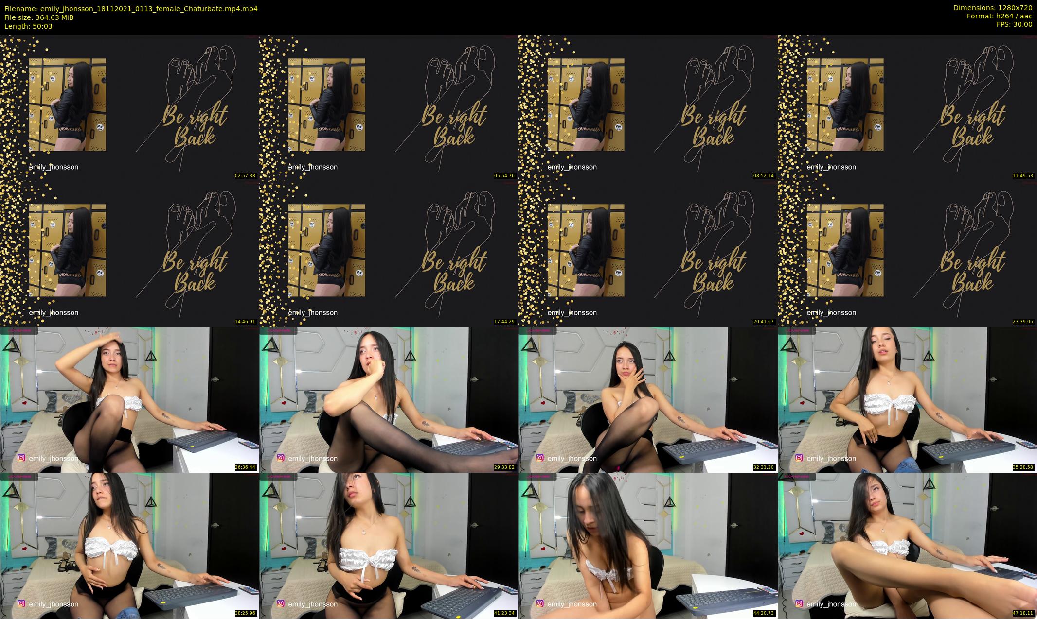 emily_jhonsson — 51 minute Chaturbate female cam show recording, 720p, Nov 18, 2021