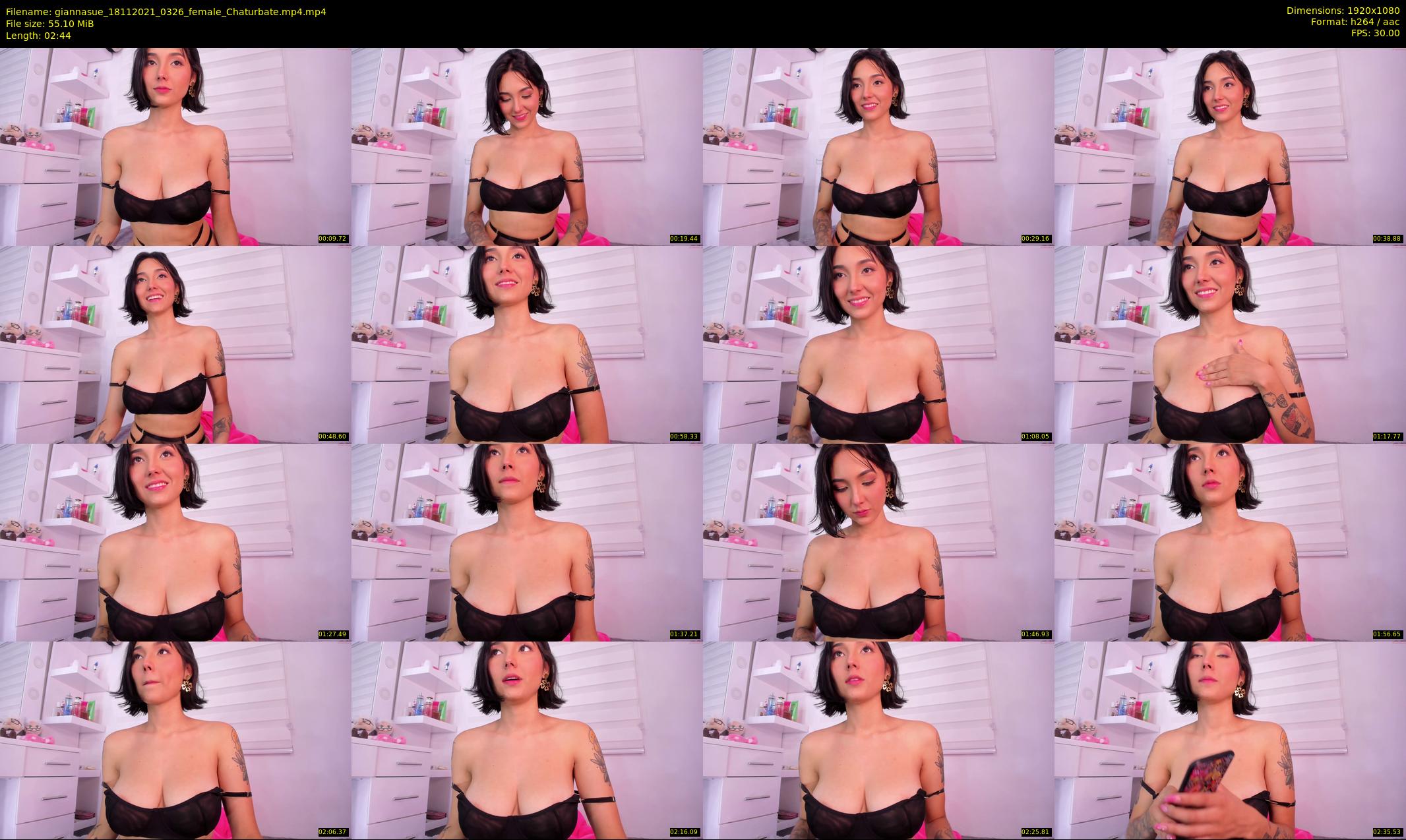 giannasue — 3 minute Chaturbate female cam show recording, 1080p, Nov 18, 2021