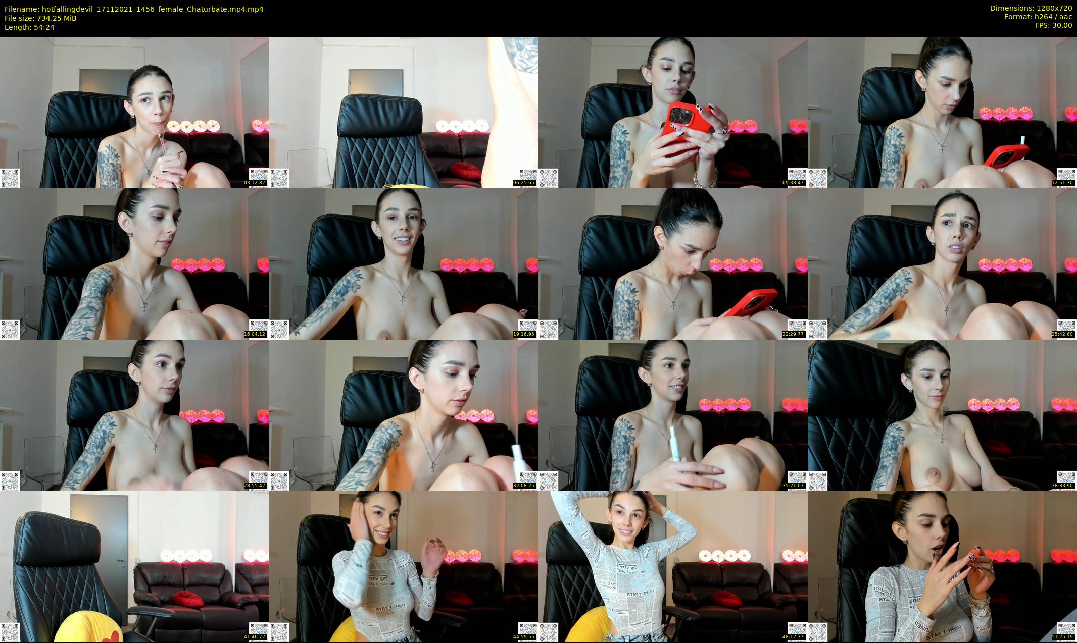 hotfallingdevil — 55 minute Chaturbate female cam show recording, 720p, Nov 17, 2021