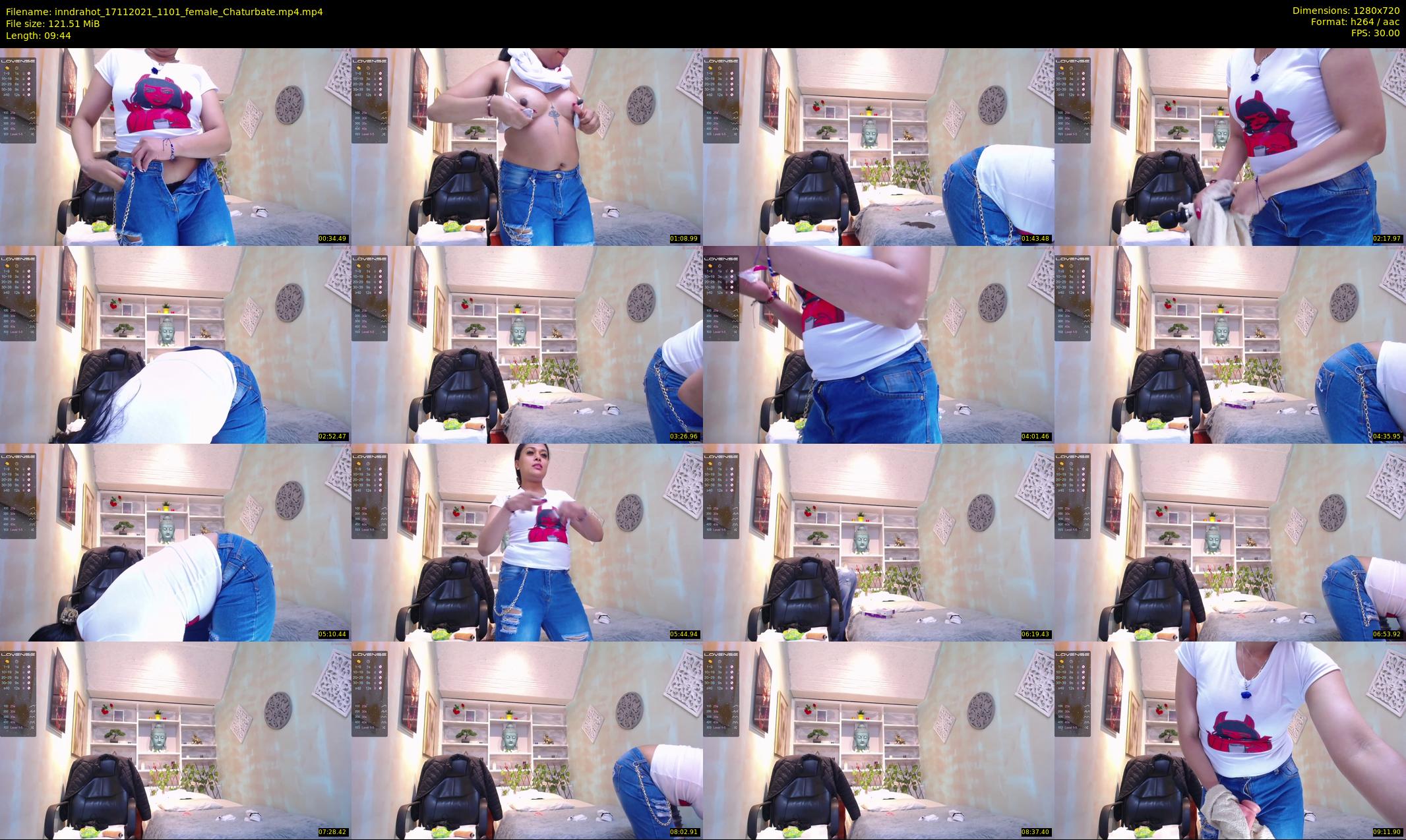 inndrahot — 10 minute Chaturbate female cam show recording, 720p, Nov 17, 2021