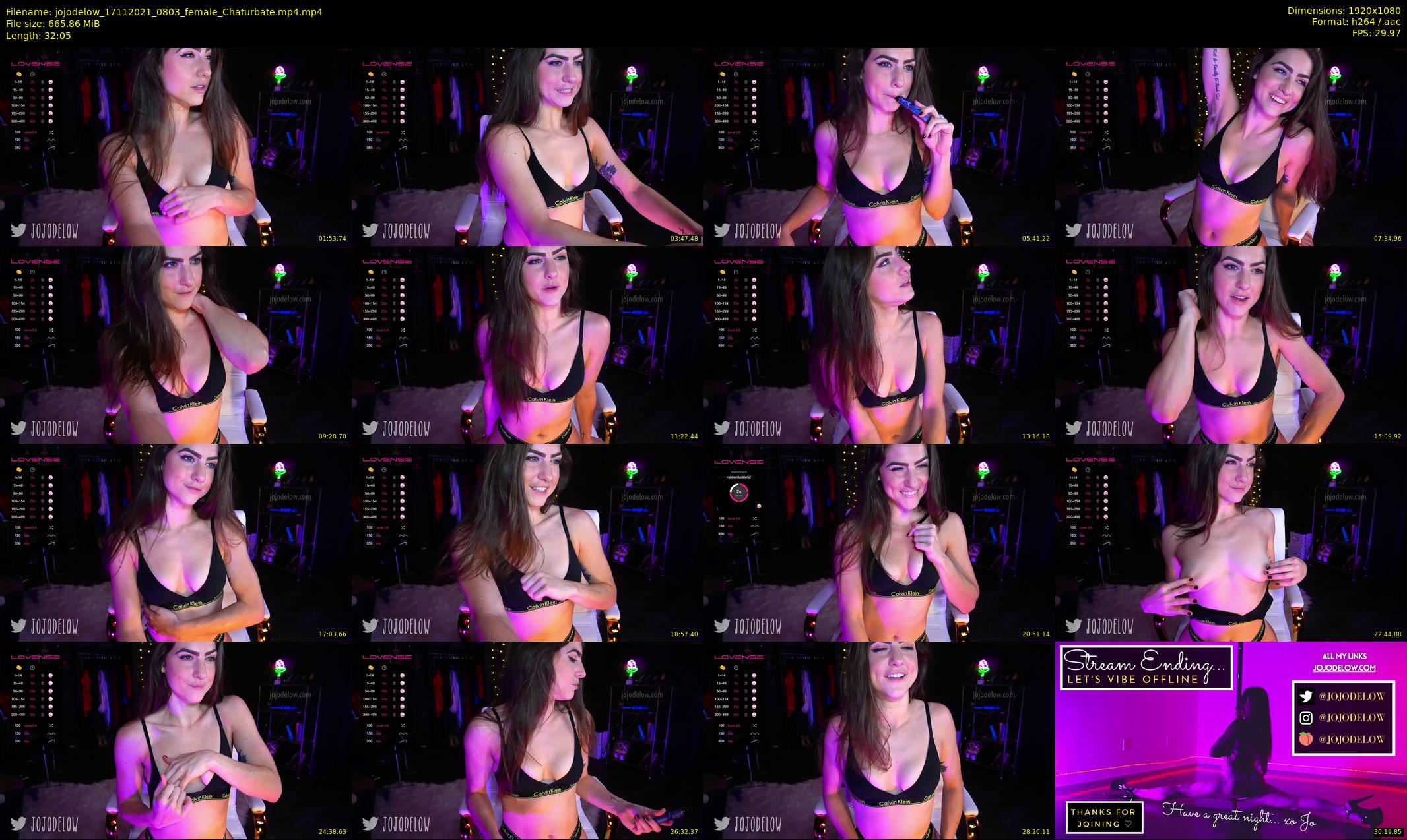 jojodelow — 33 minute Chaturbate female cam show recording, 1080p, Nov 17, 2021
