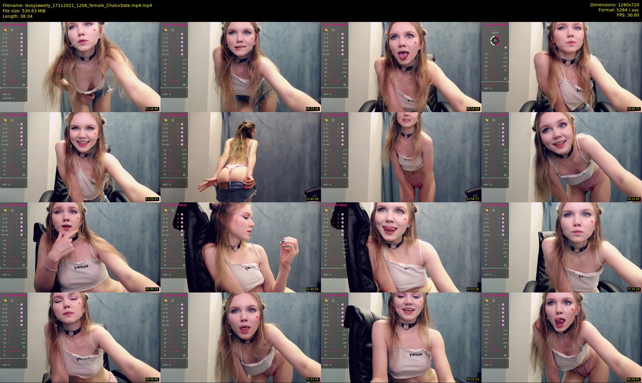 lessysweety — 39 minute Chaturbate female cam show recording, 720p, Nov 17, 2021