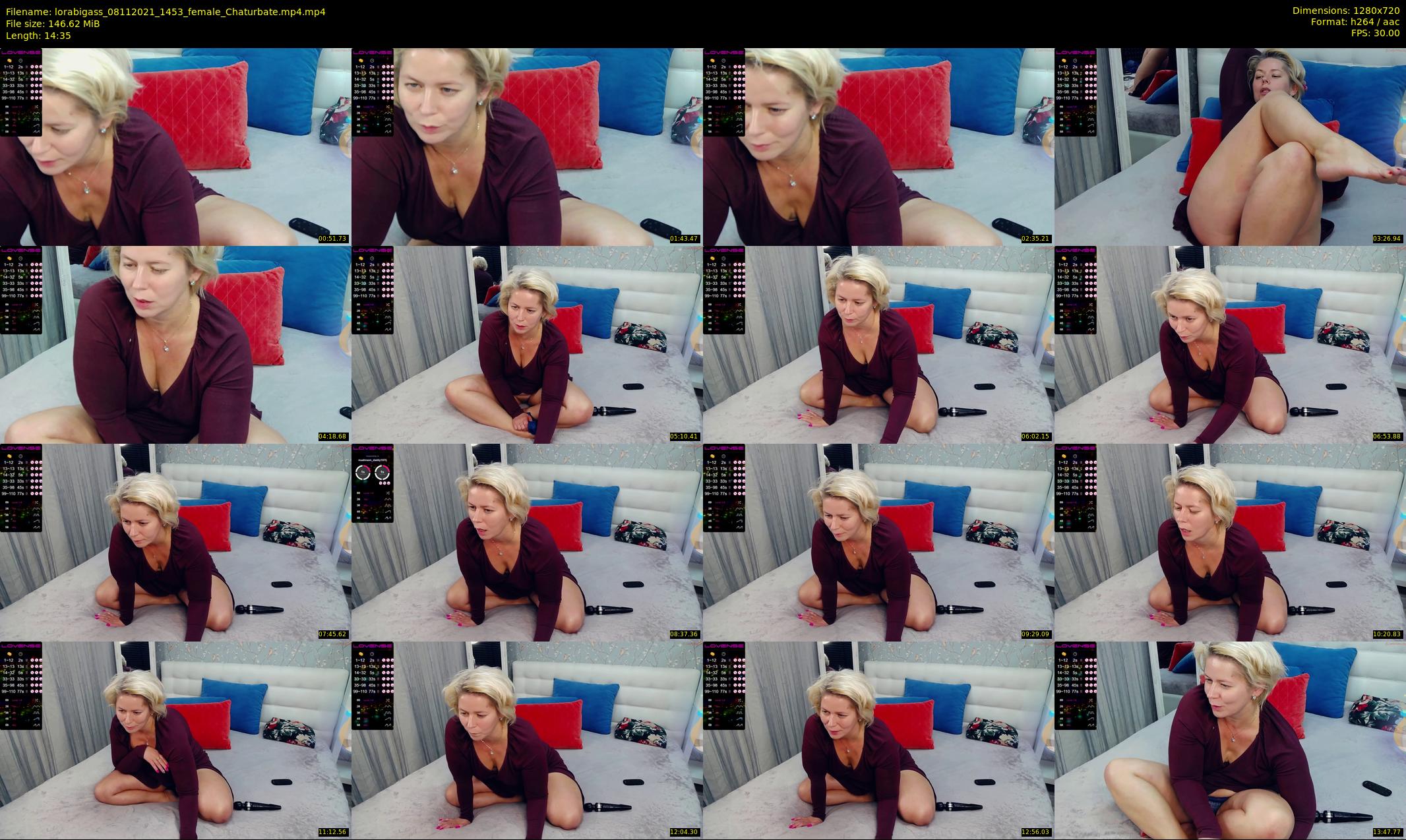 lorabigass — 15 minute Chaturbate female cam show recording, 720p, Nov 8, 2021