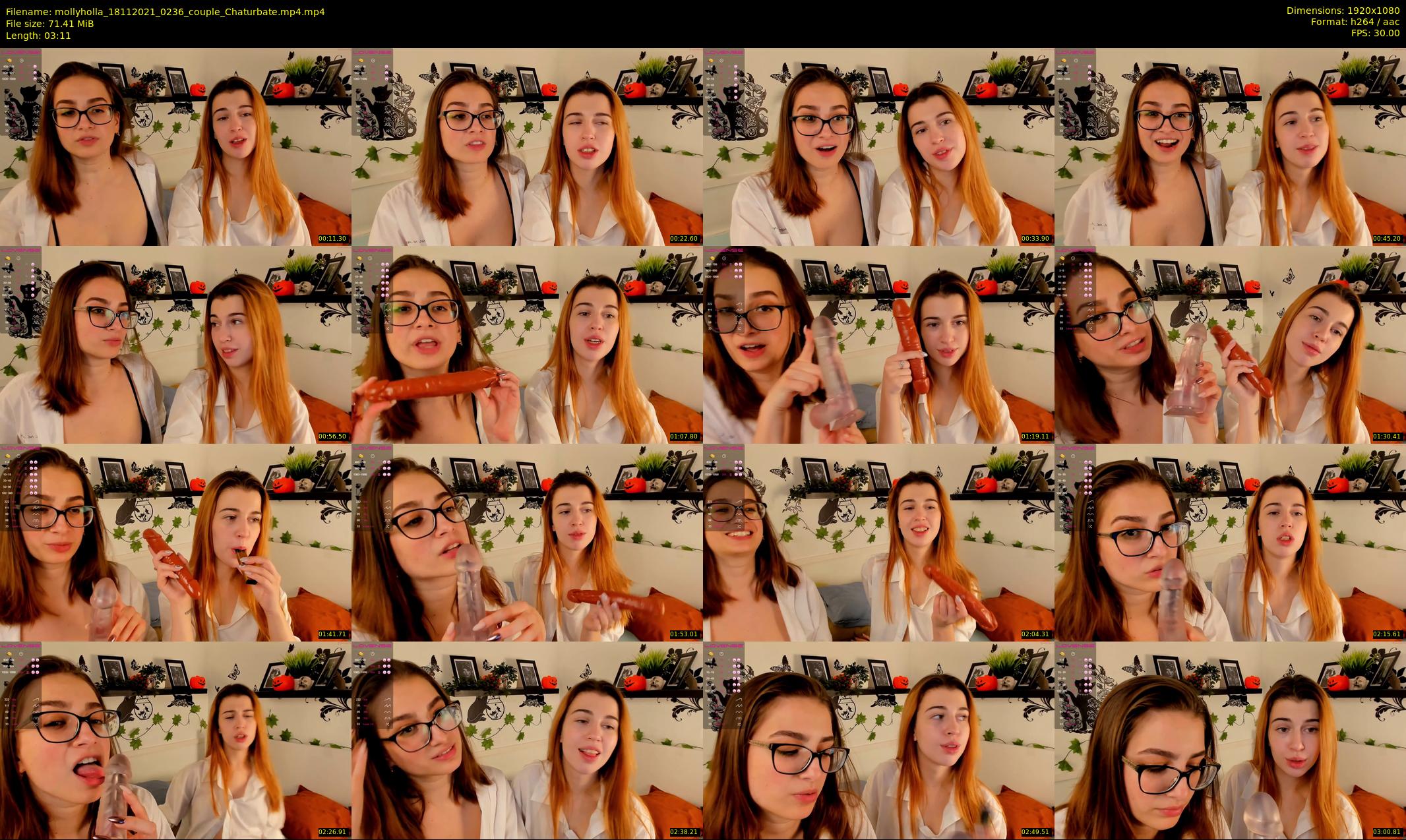 mollyholla — 4 minute Chaturbate couple cam show recording, 1080p, Nov 18, 2021
