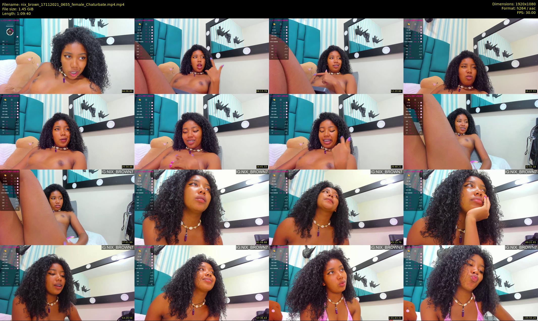nix_brown — 70 minute Chaturbate female cam show recording, 1080p, Nov 17, 2021