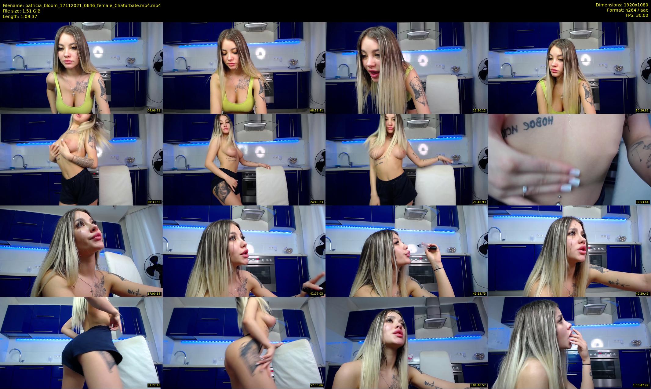 patricia_bloom — 70 minute Chaturbate female cam show recording, 1080p, Nov 17, 2021