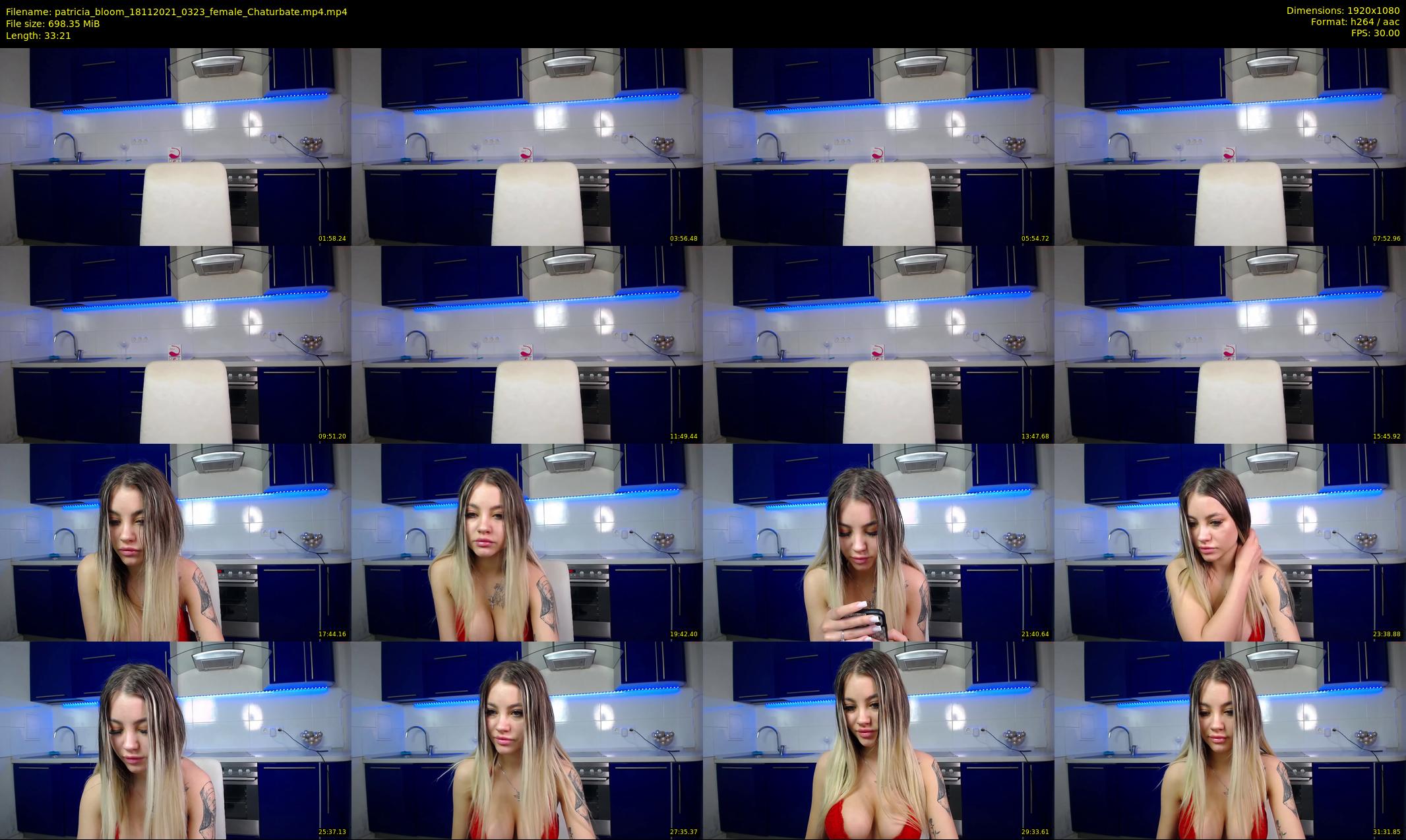 patricia_bloom — 34 minute Chaturbate female cam show recording, 1080p, Nov 18, 2021