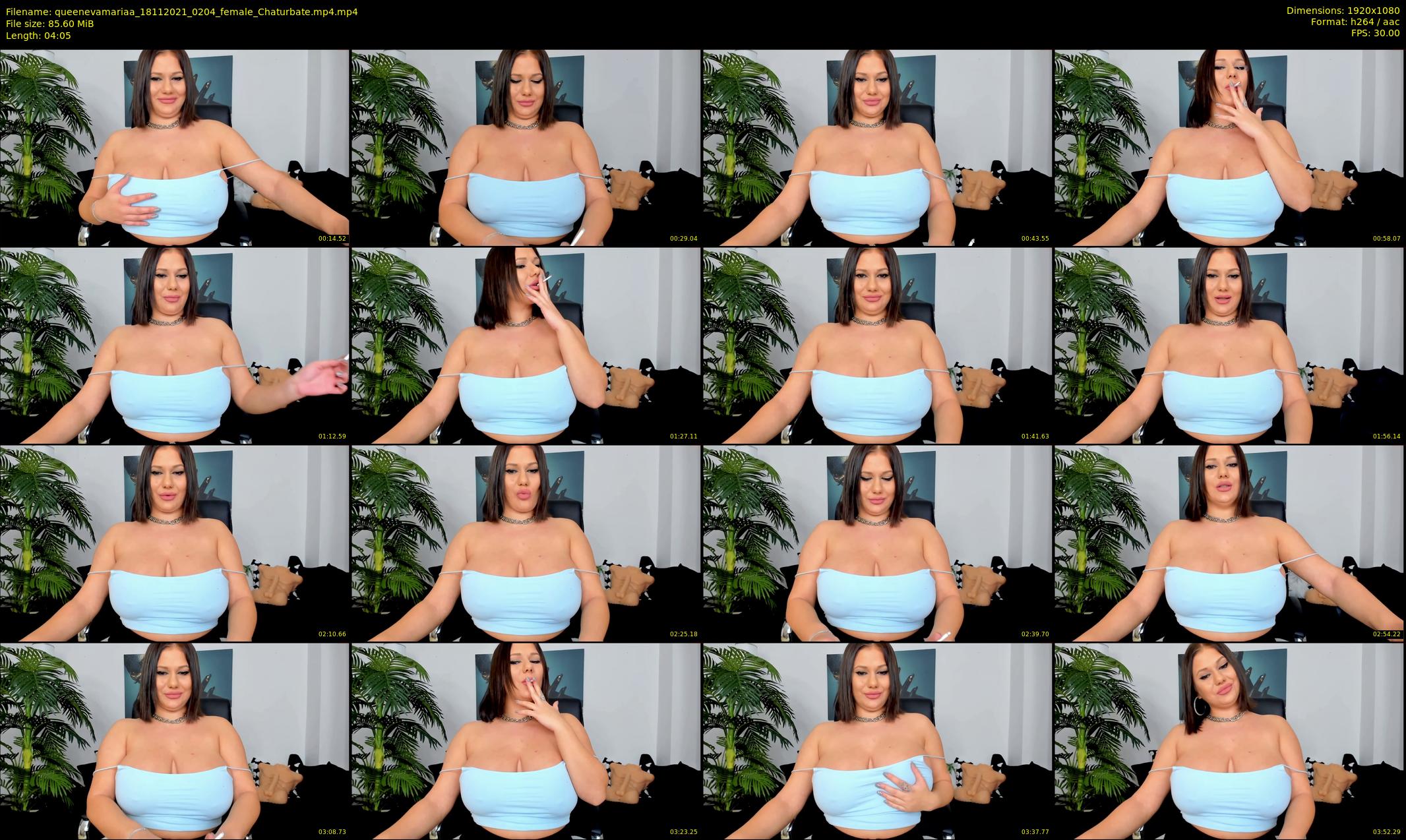 queenevamariaa — 5 minute Chaturbate female cam show recording, 1080p, Nov 18, 2021