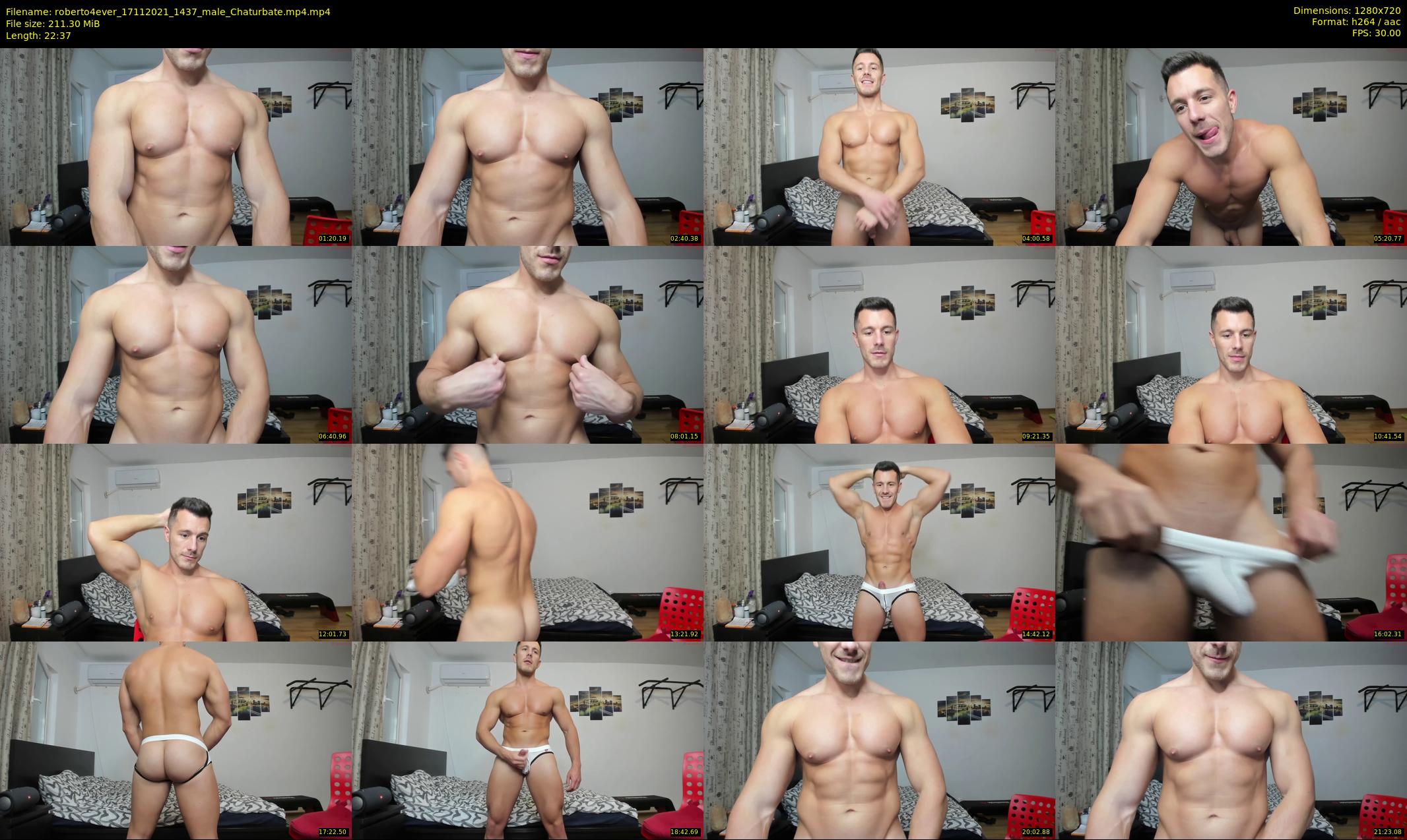 roberto4ever — 23 minute Chaturbate male cam show recording, 720p, Nov 17, 2021