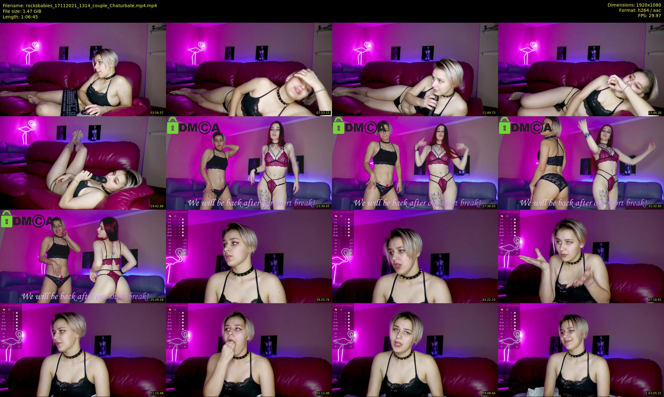 rocksbabies — 67 minute Chaturbate female cam show recording, 1080p, Nov 17, 2021