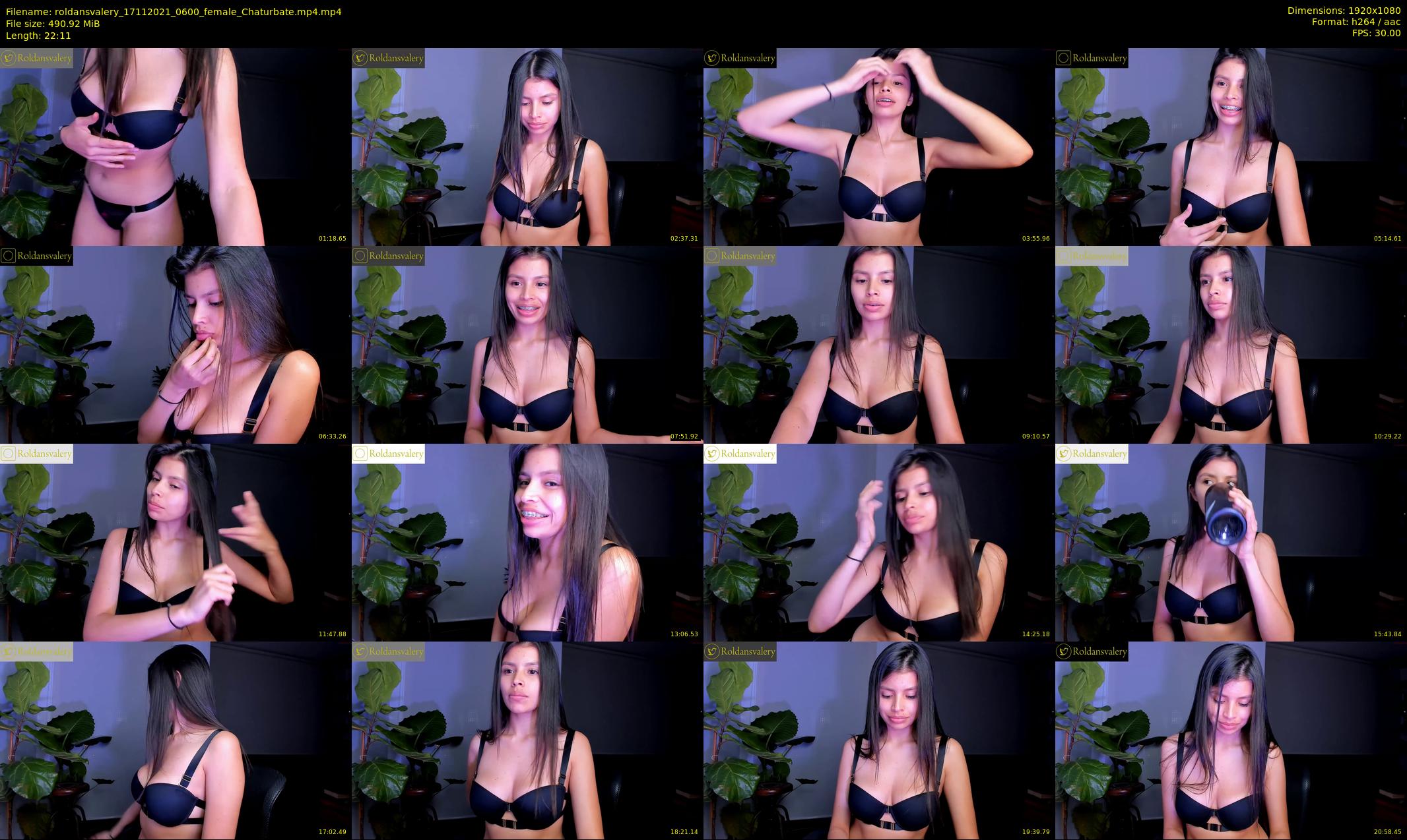 roldansvalery — 23 minute Chaturbate female cam show recording, 1080p, Nov 17, 2021