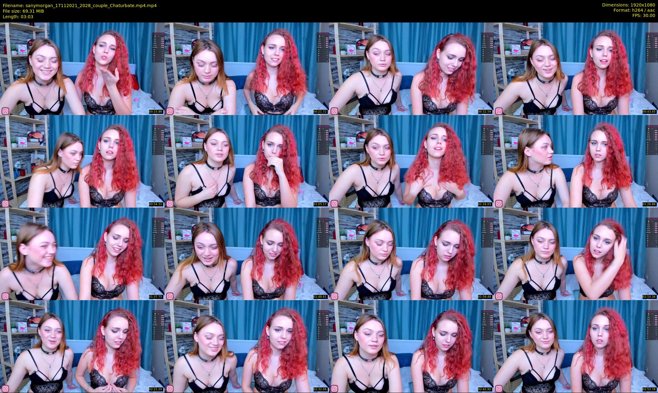 sanymorgan — 4 minute Chaturbate couple cam show recording, 1080p, Nov 17, 2021