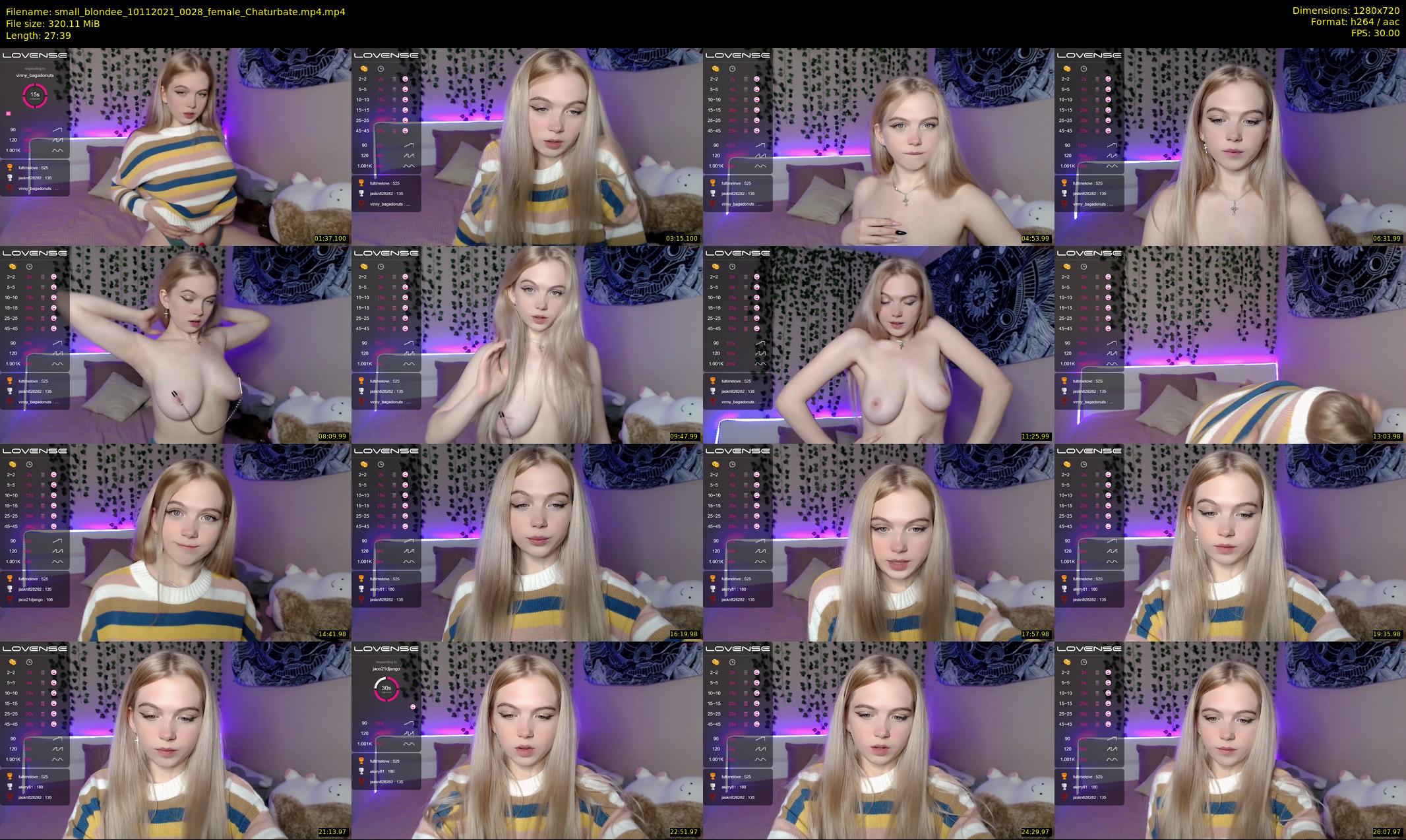 small_blondee — 28 minute Chaturbate female cam show recording, 720p, Nov 10, 2021