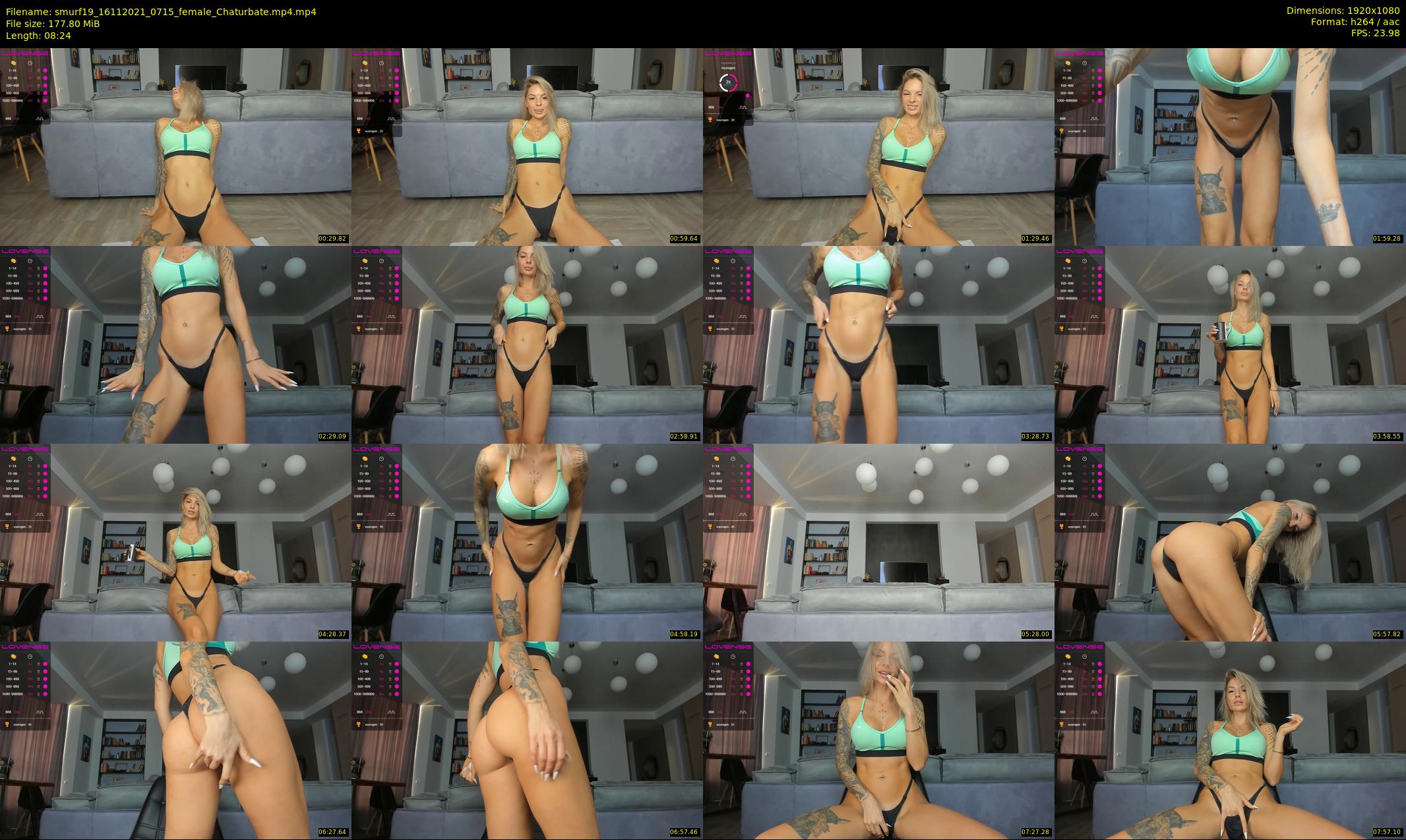 smurf19 — 9 minute Chaturbate female cam show recording, 1080p, Nov 16, 2021