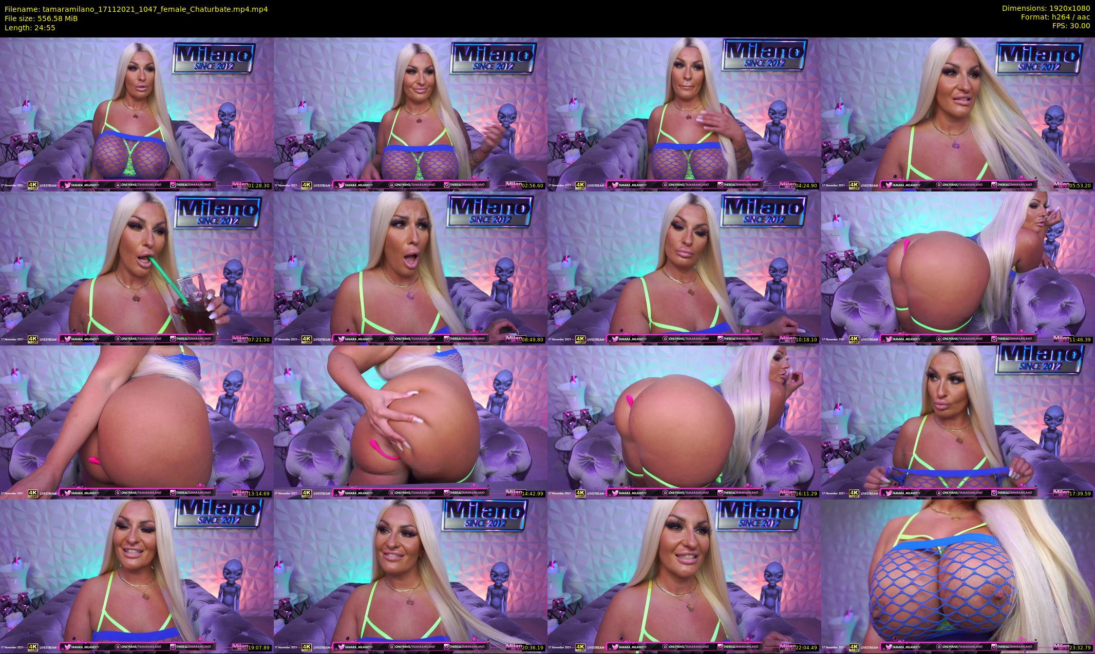 tamaramilano — 25 minute Chaturbate female cam show recording, 1080p, Nov 17, 2021