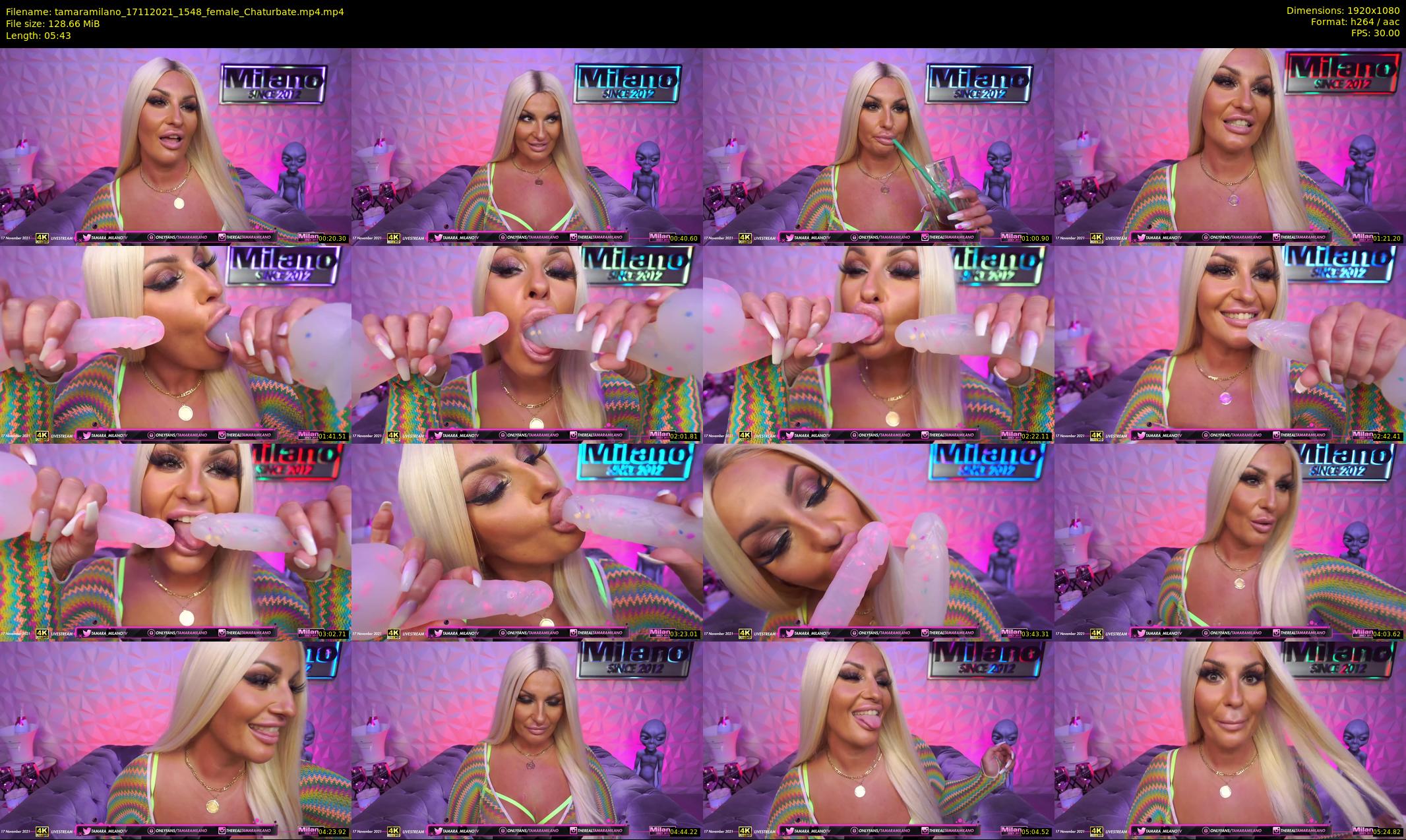 tamaramilano — 6 minute Chaturbate female cam show recording, 1080p, Nov 17, 2021