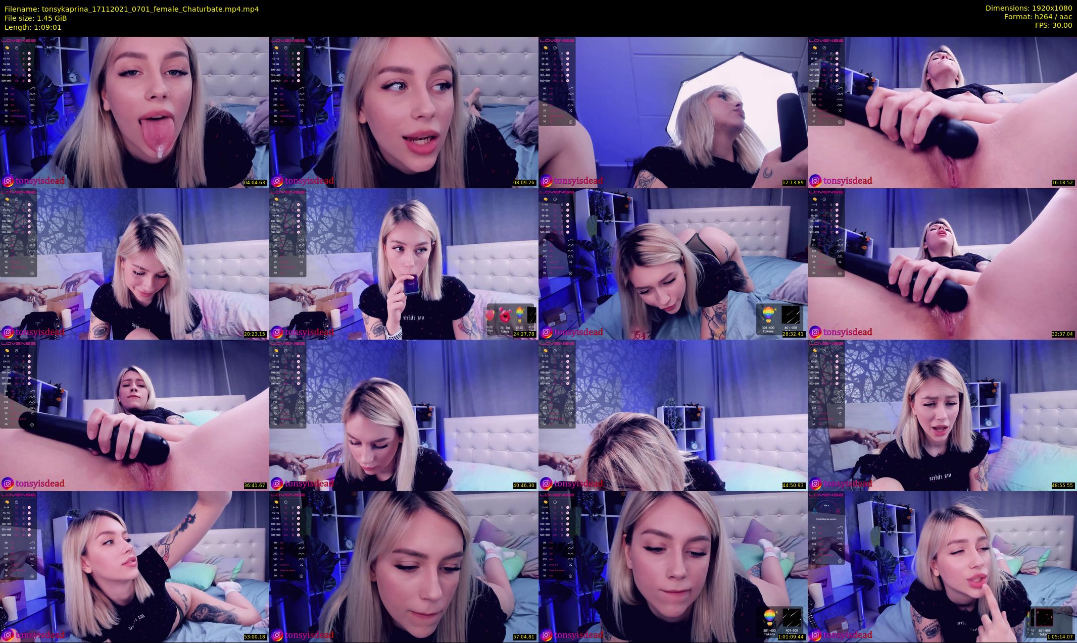 tonsykaprina — 70 minute Chaturbate couple cam show recording, 1080p, Nov 17, 2021