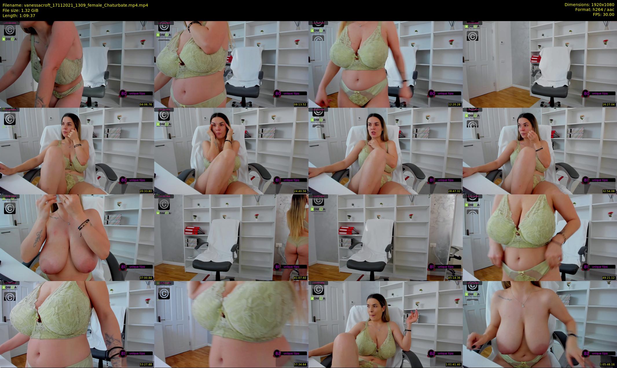 vanessacroft — 70 minute Chaturbate female cam show recording, 1080p, Nov 17, 2021