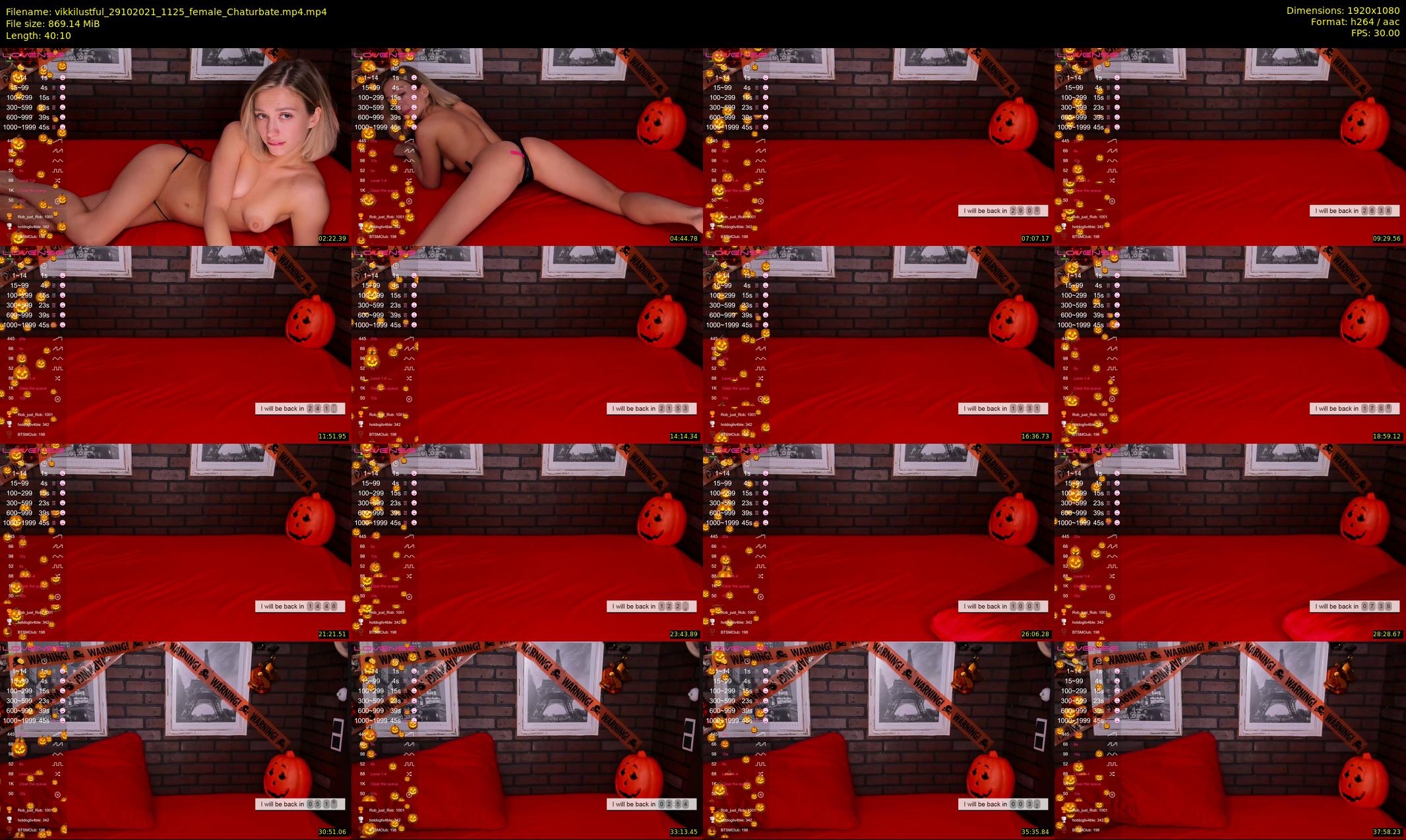 vikkilustful — 41 minute Chaturbate female cam show recording, 1080p, Oct 29, 2021