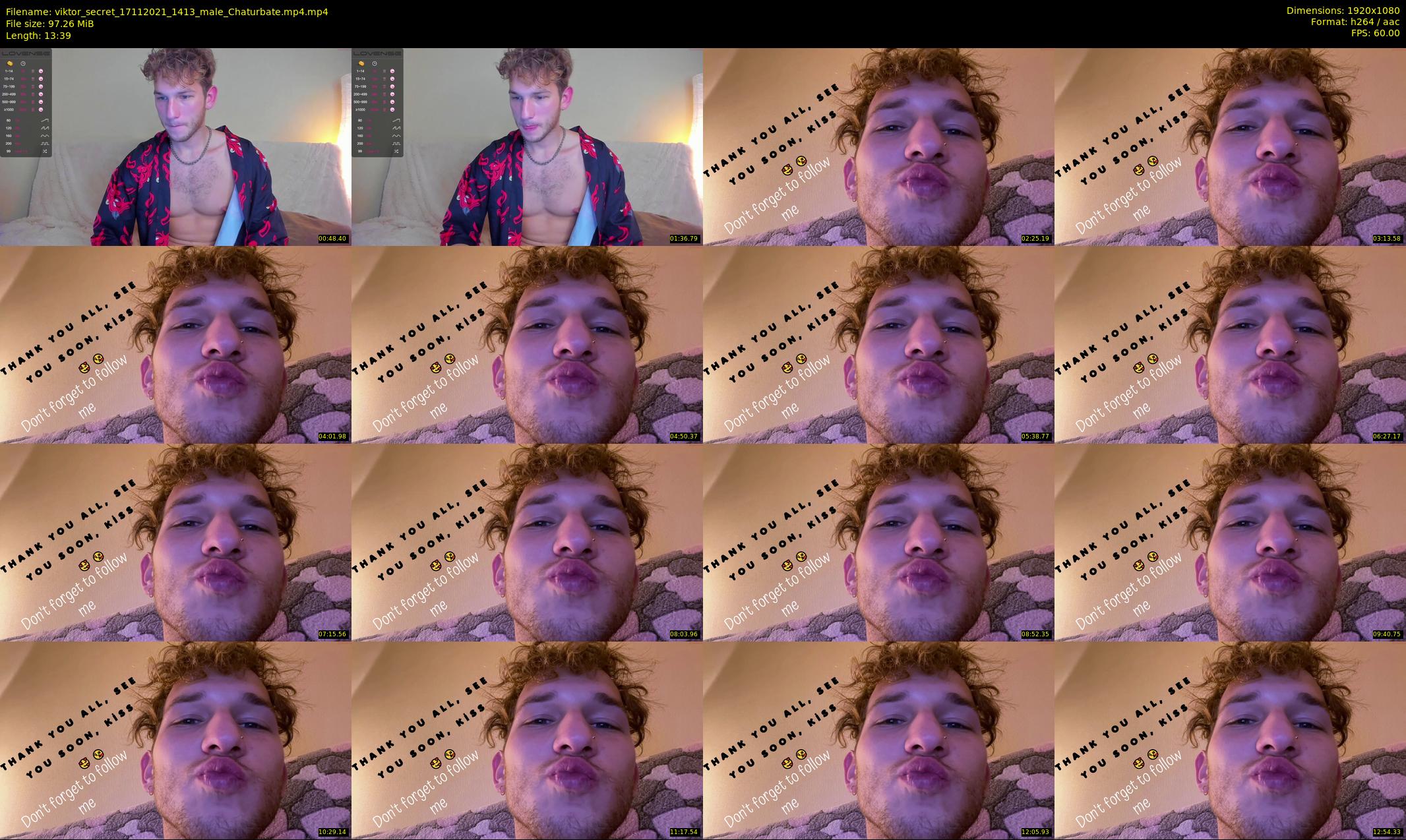 viktor_secret — 14 minute Chaturbate male cam show recording, 1080p, Nov 17, 2021