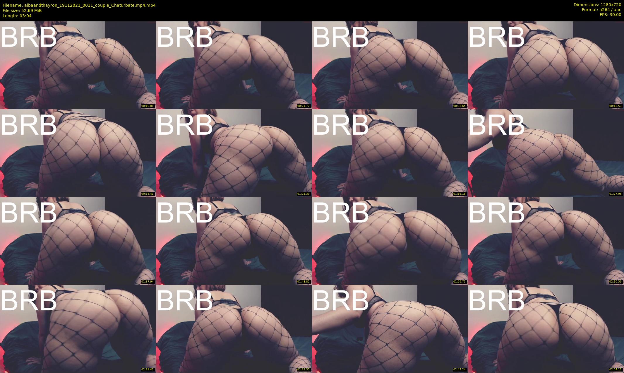 albaandthayron — 4 minute Chaturbate couple cam show recording, 720p, Nov 19, 2021
