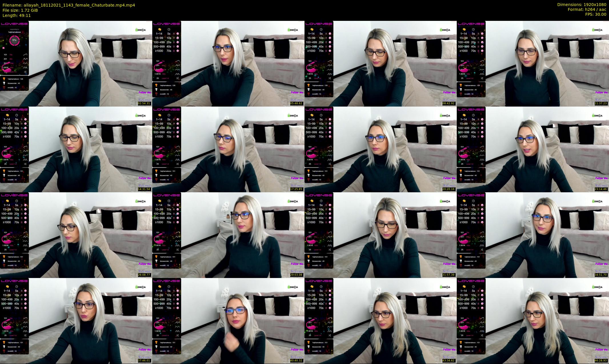 allayah — 50 minute Chaturbate female cam show recording, 1080p, Nov 18, 2021
