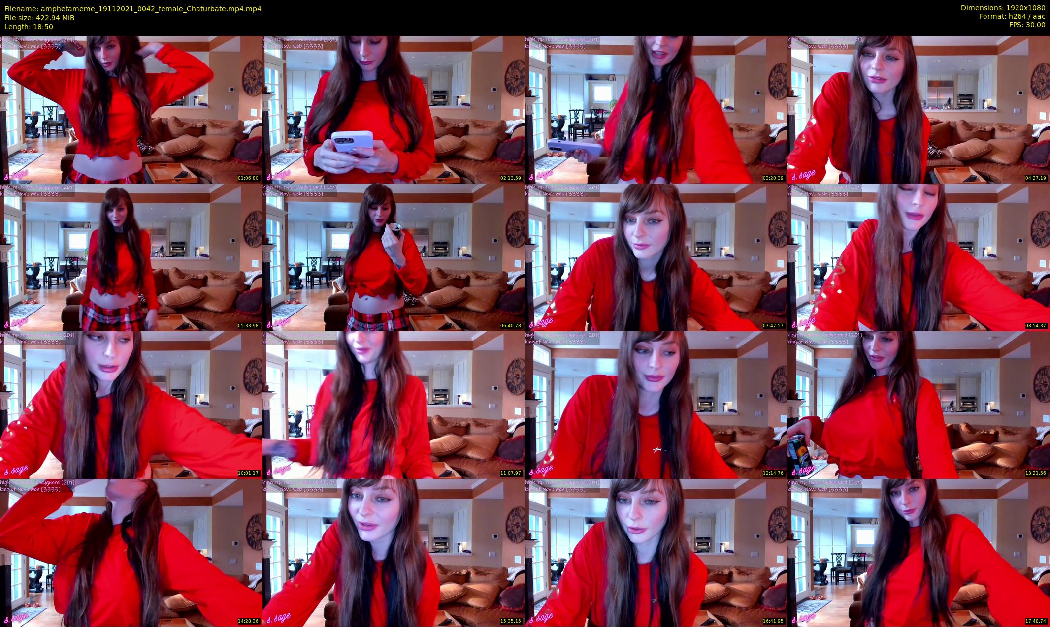 amphetameme — 19 minute Chaturbate female cam show recording, 1080p, Nov 19, 2021