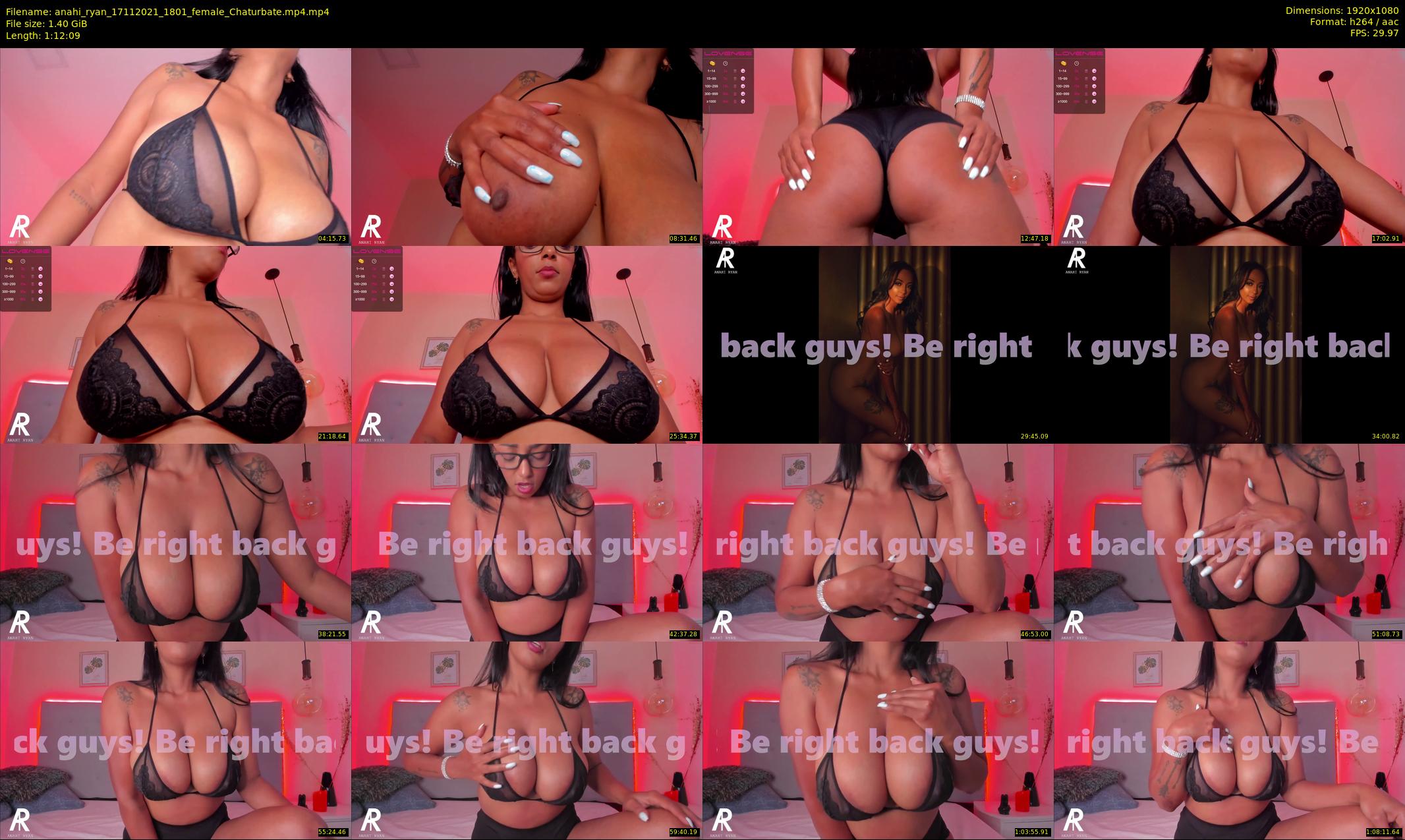 anahi_ryan — 73 minute Chaturbate female cam show recording, 1080p, Nov 17, 2021