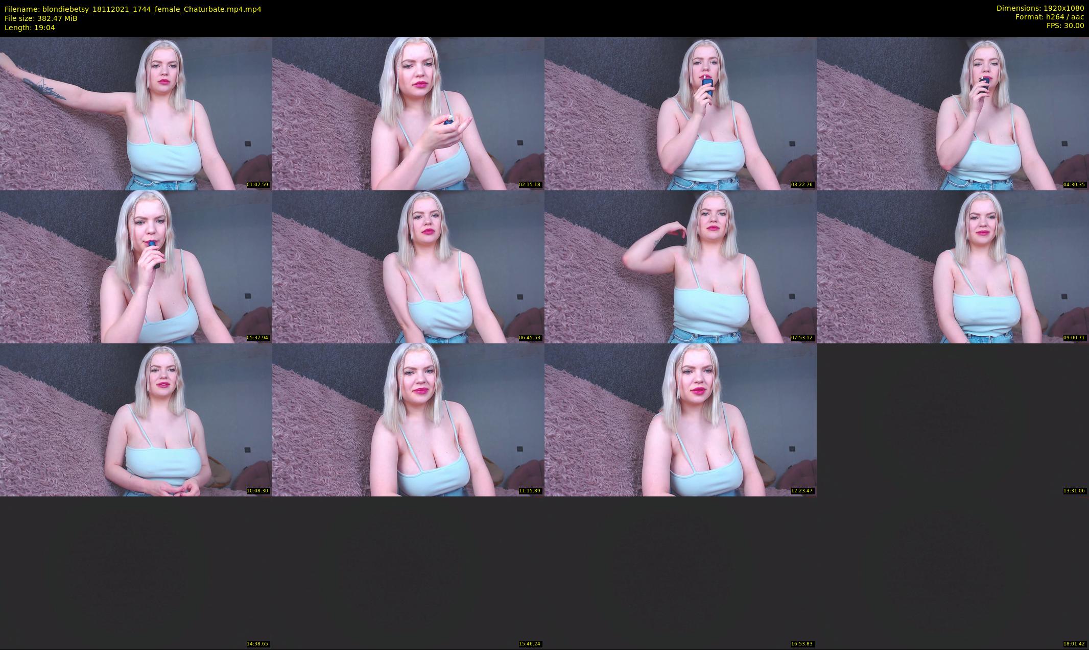 blondiebetsy — 20 minute Chaturbate female cam show recording, 1080p, Nov 18, 2021