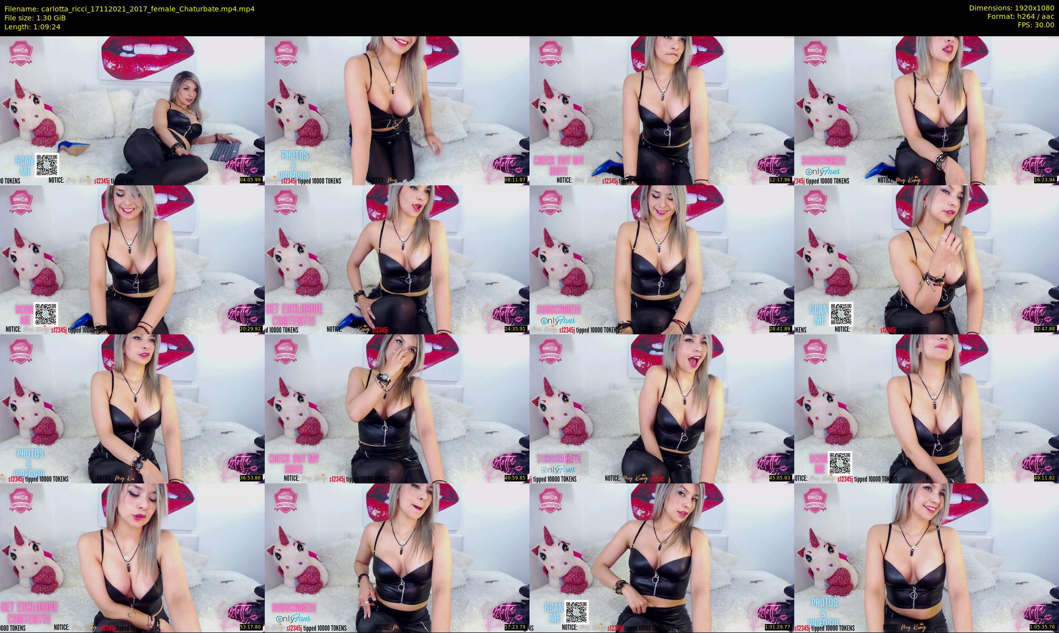 carlotta_ricci — 70 minute Chaturbate female cam show recording, 1080p, Nov 17, 2021