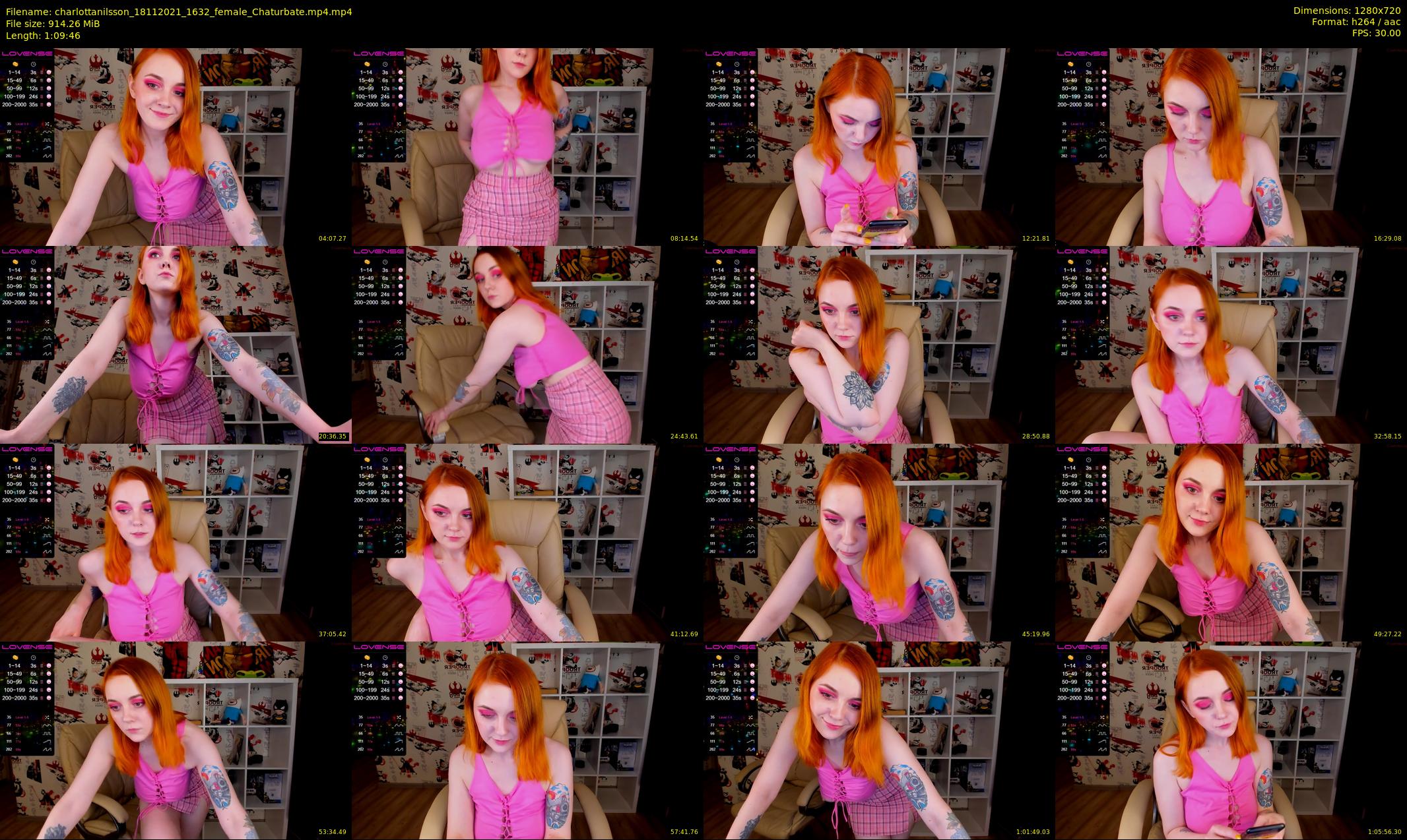 charlottanilsson — 70 minute Chaturbate female cam show recording, 720p, Nov 18, 2021