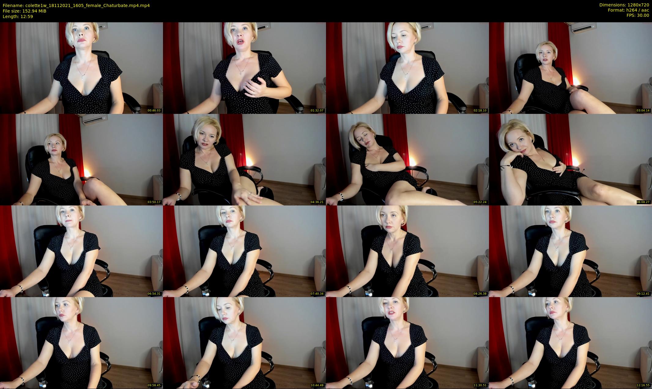 colette1w — 13 minute Chaturbate female cam show recording, 720p, Nov 18, 2021