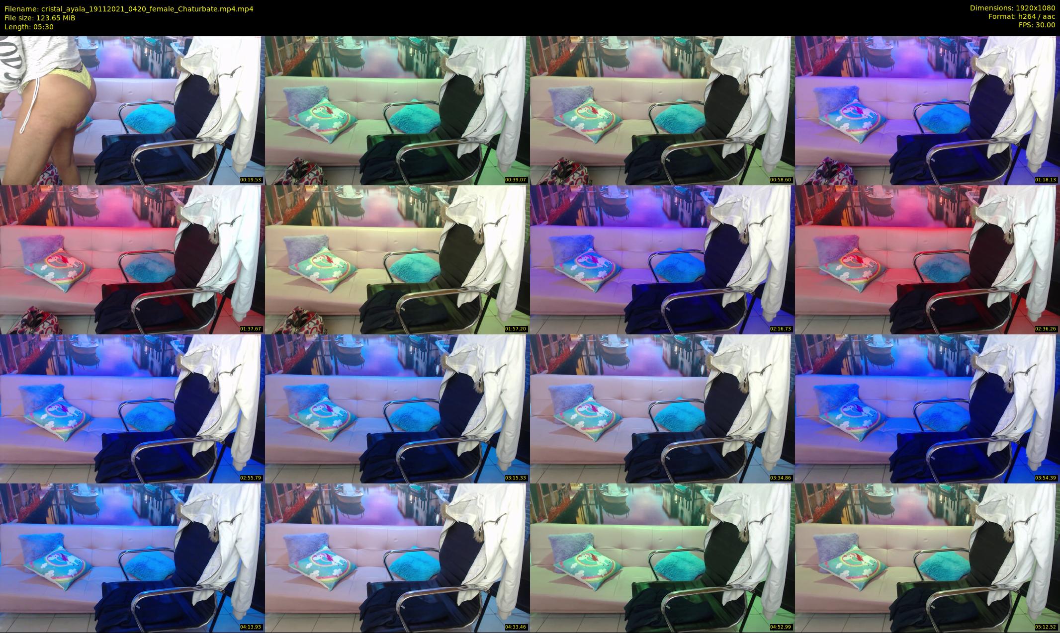 cristal_ayala — 6 minute Chaturbate female cam show recording, 1080p, Nov 19, 2021