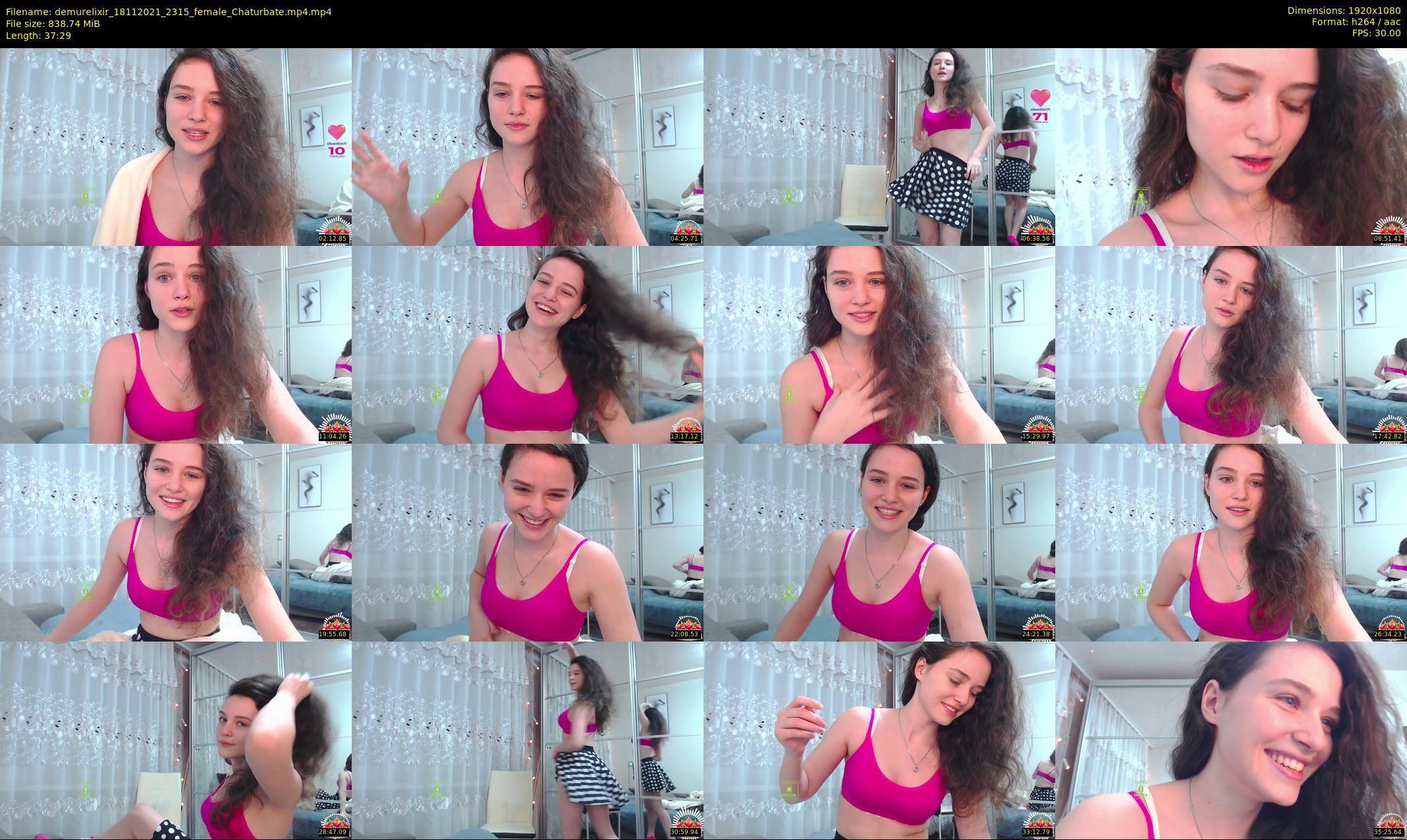 demurelixir — 38 minute Chaturbate female cam show recording, 1080p, Nov 18, 2021