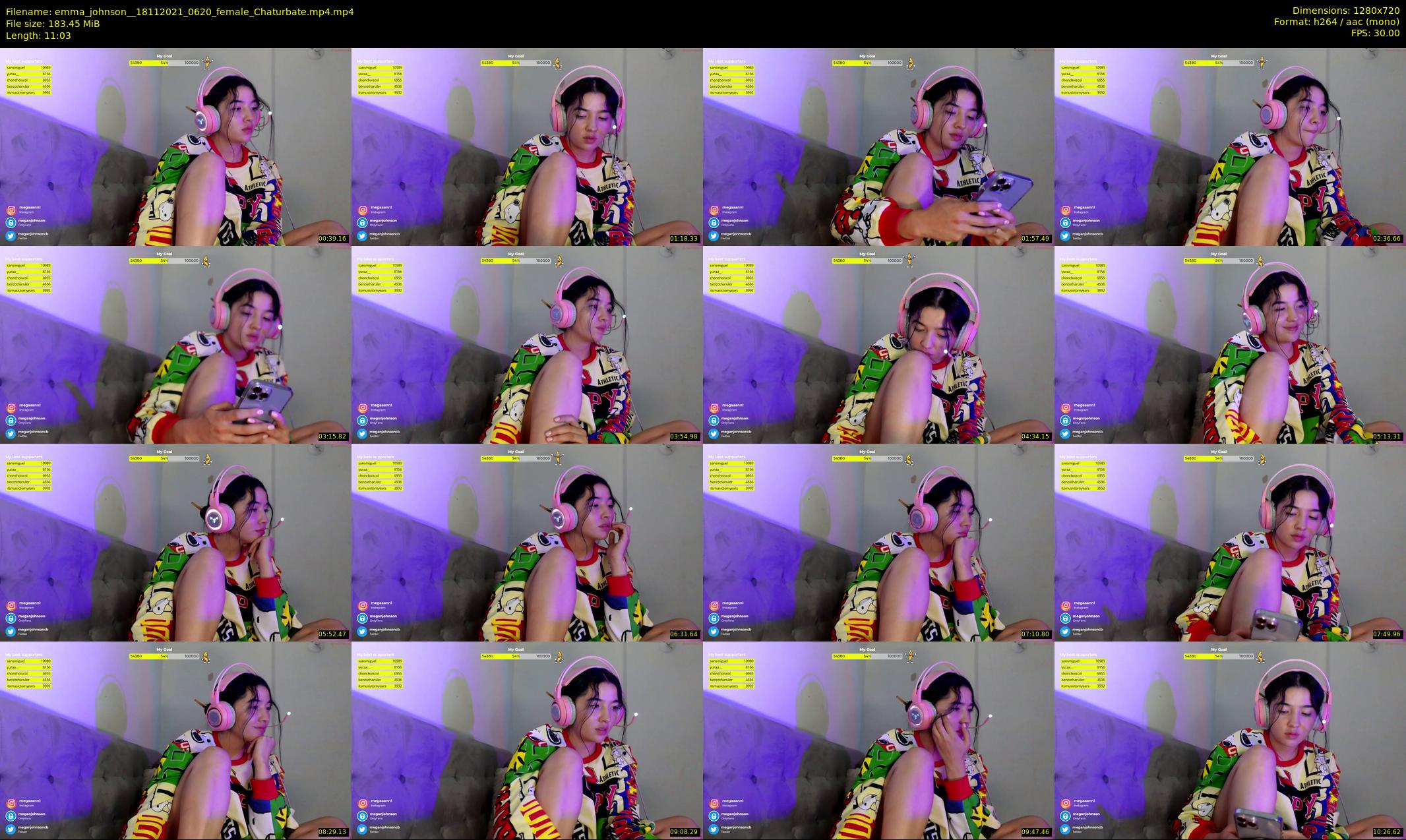 emma_johnson_ — 12 minute Chaturbate female cam show recording, 720p, Nov 18, 2021