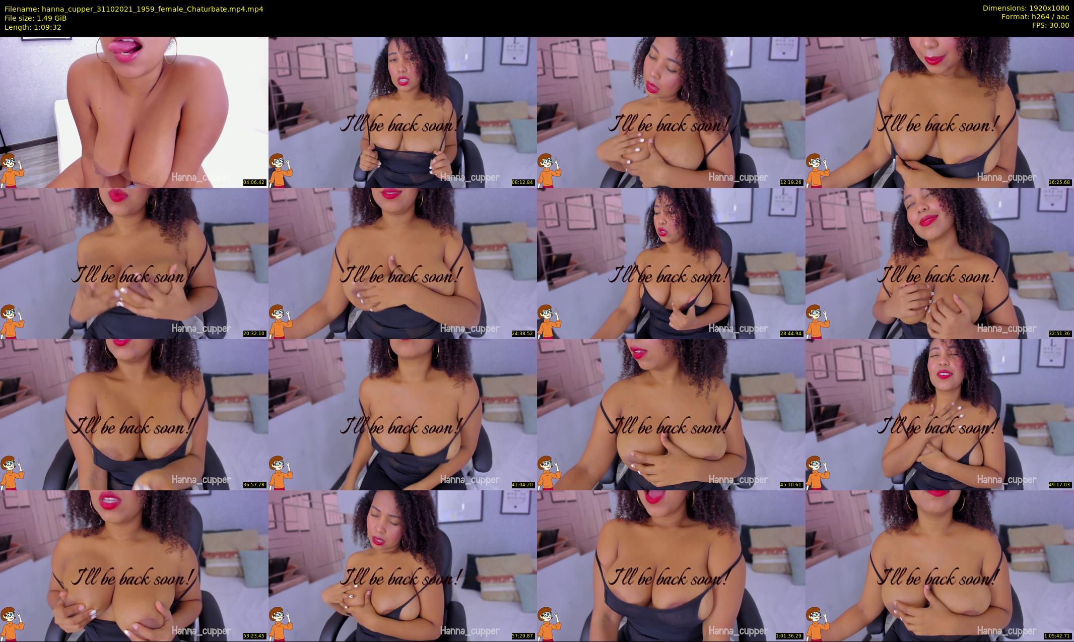 hanna_cupper — 70 minute Chaturbate female cam show recording, 1080p, Oct 31, 2021