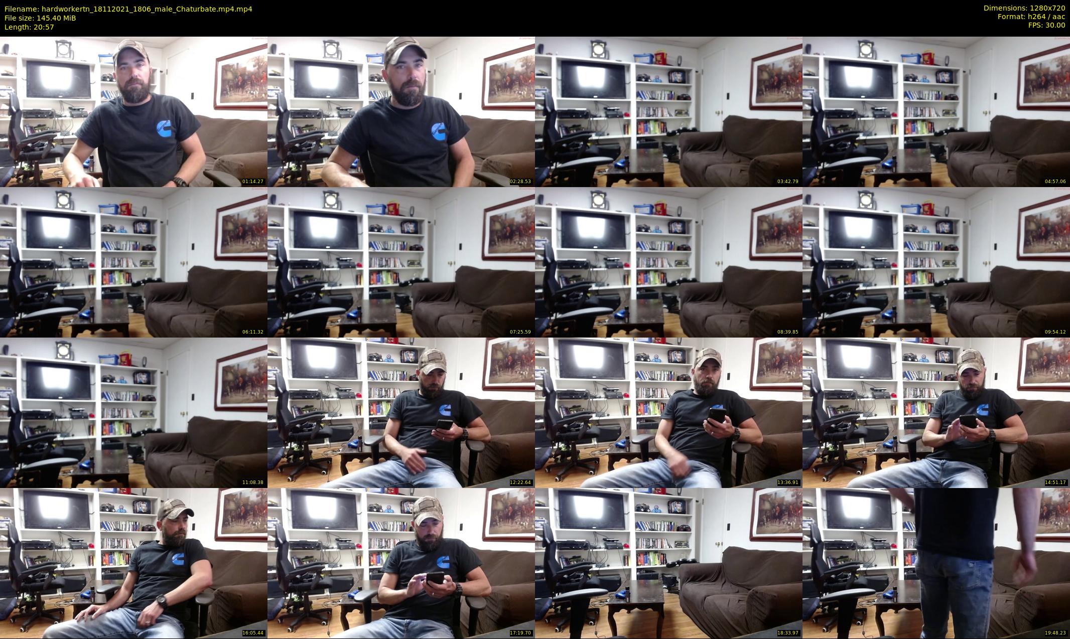 hardworkertn — 21 minute Chaturbate male cam show recording, 720p, Nov 18, 2021