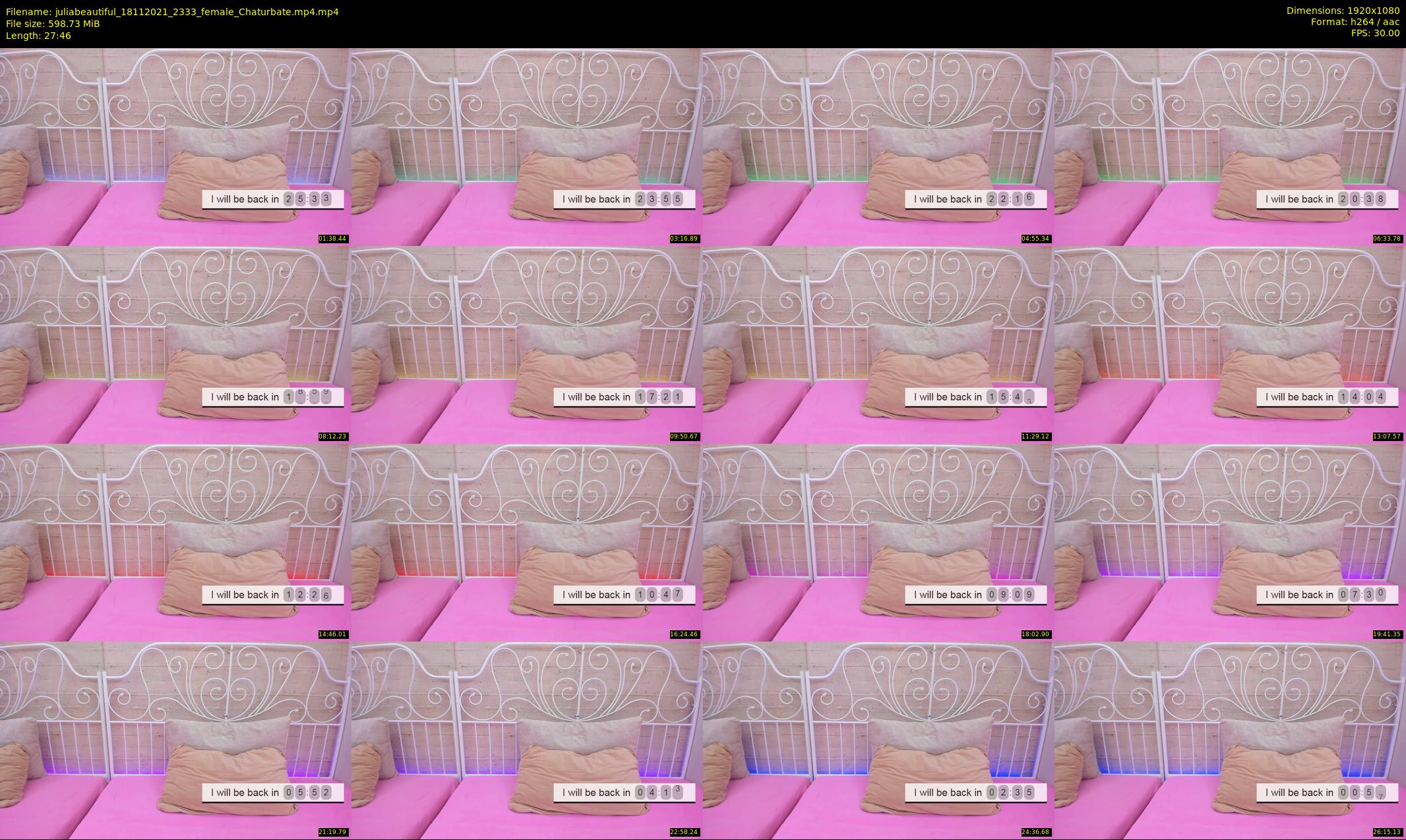 juliabeautiful — 28 minute Chaturbate female cam show recording, 1080p, Nov 18, 2021
