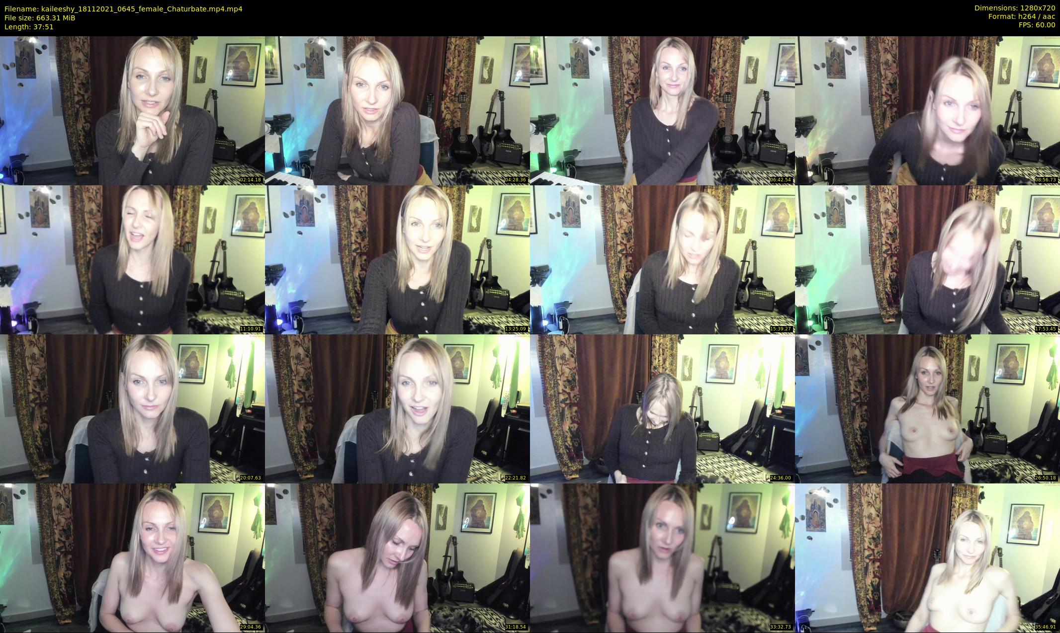 kaileeshy — 38 minute Chaturbate female cam show recording, 720p, Nov 18, 2021